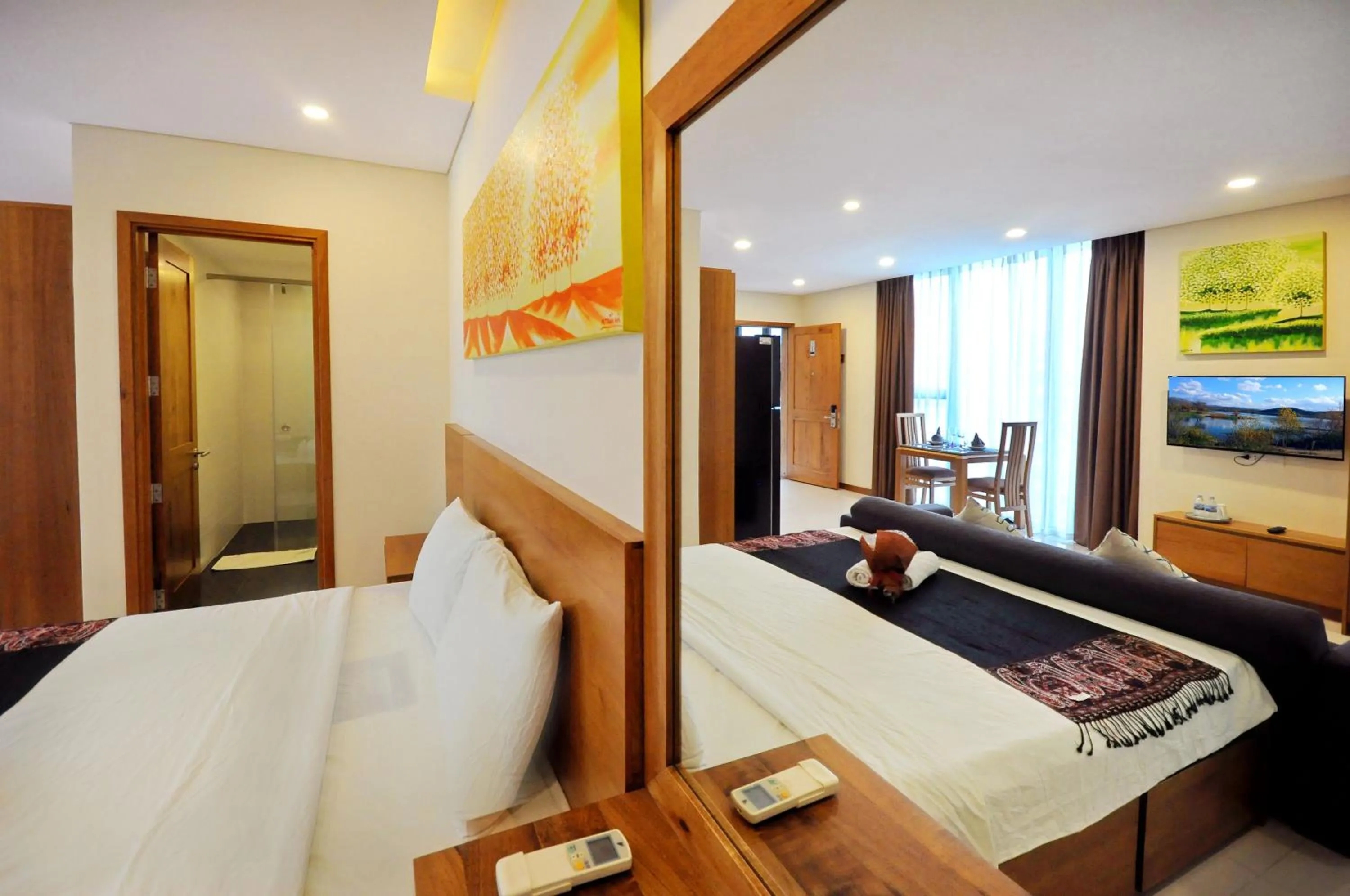 Bed in Holi Beach Hotel & Apartments