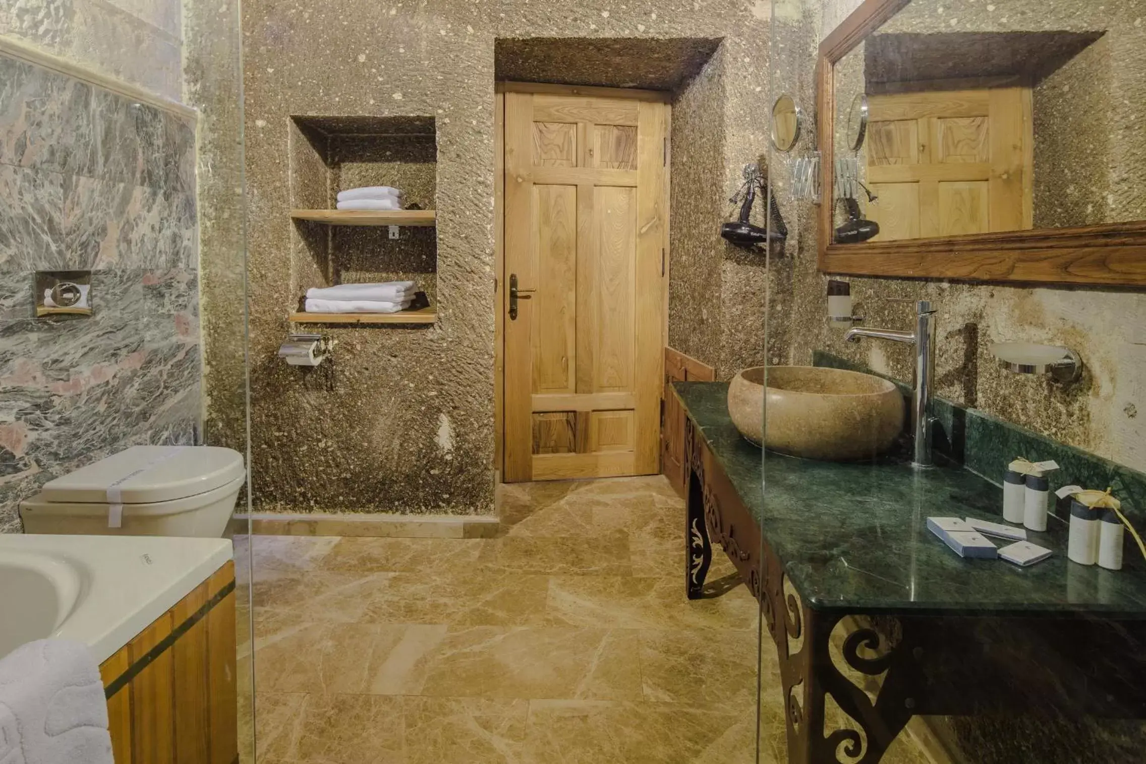 Decorative detail, Bathroom in Lunar Cappadocia Hotel