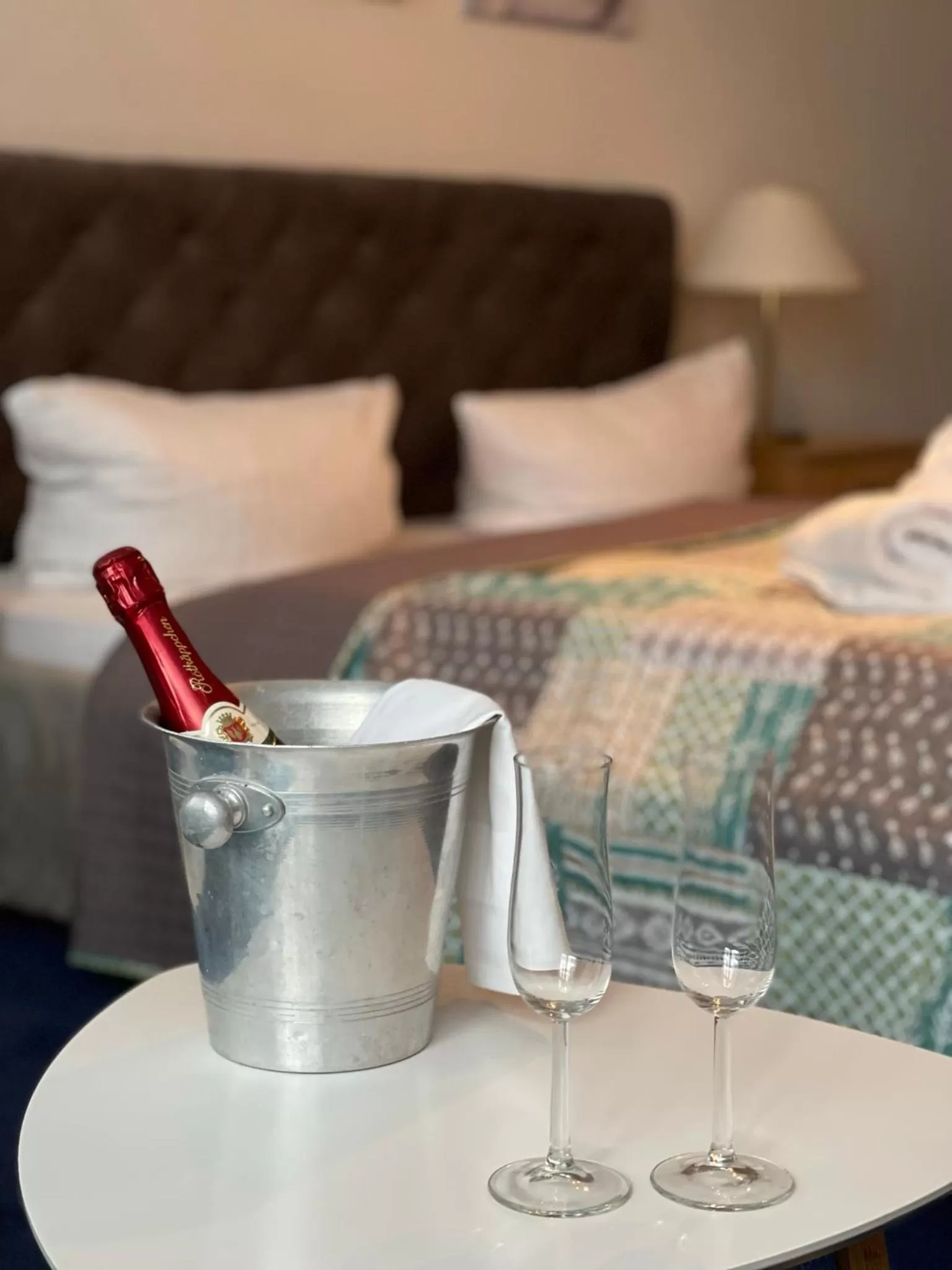 Bed in Parkhotel Waldschlösschen