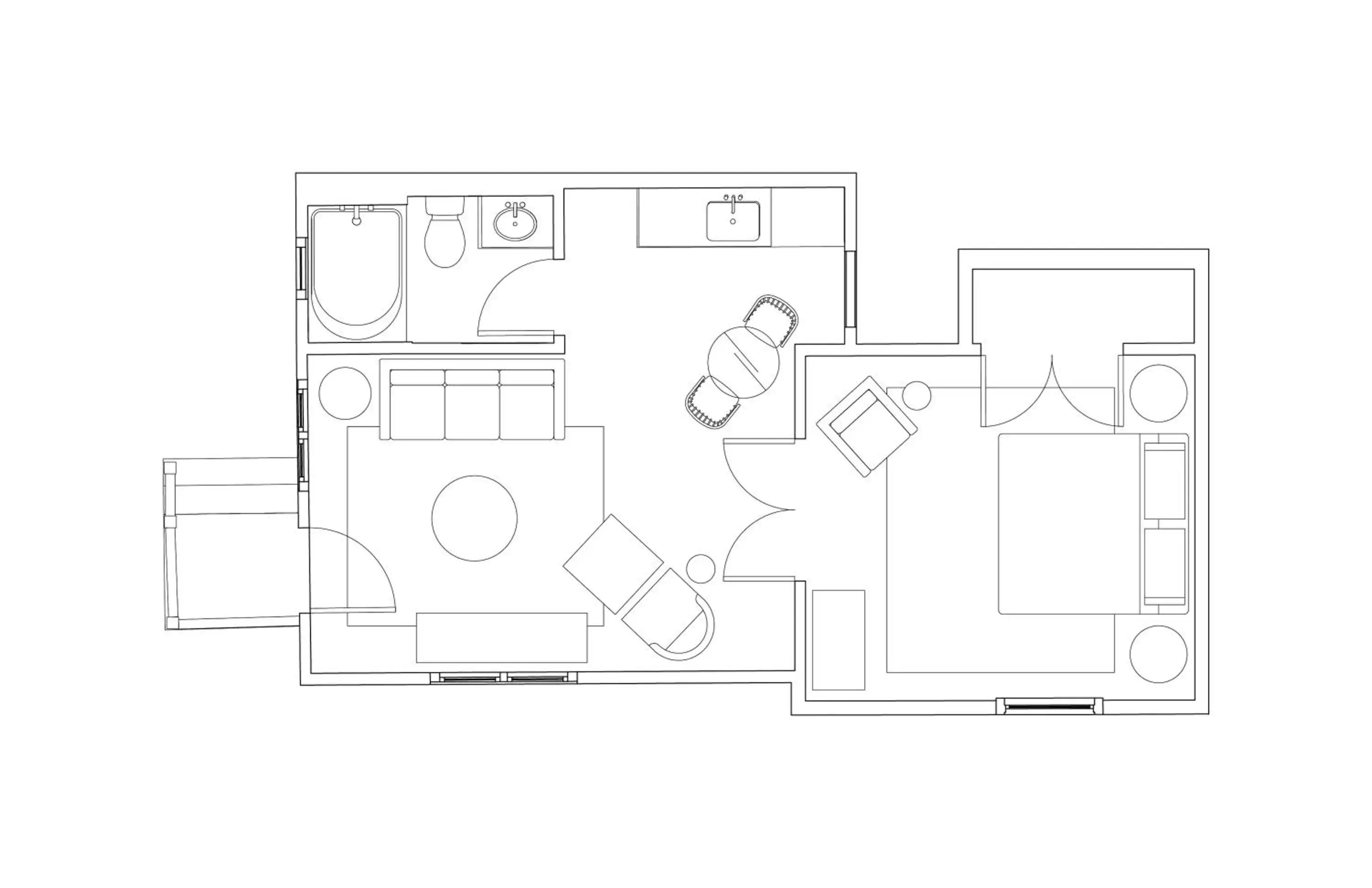 Floor Plan in Blind Tiger Asheville