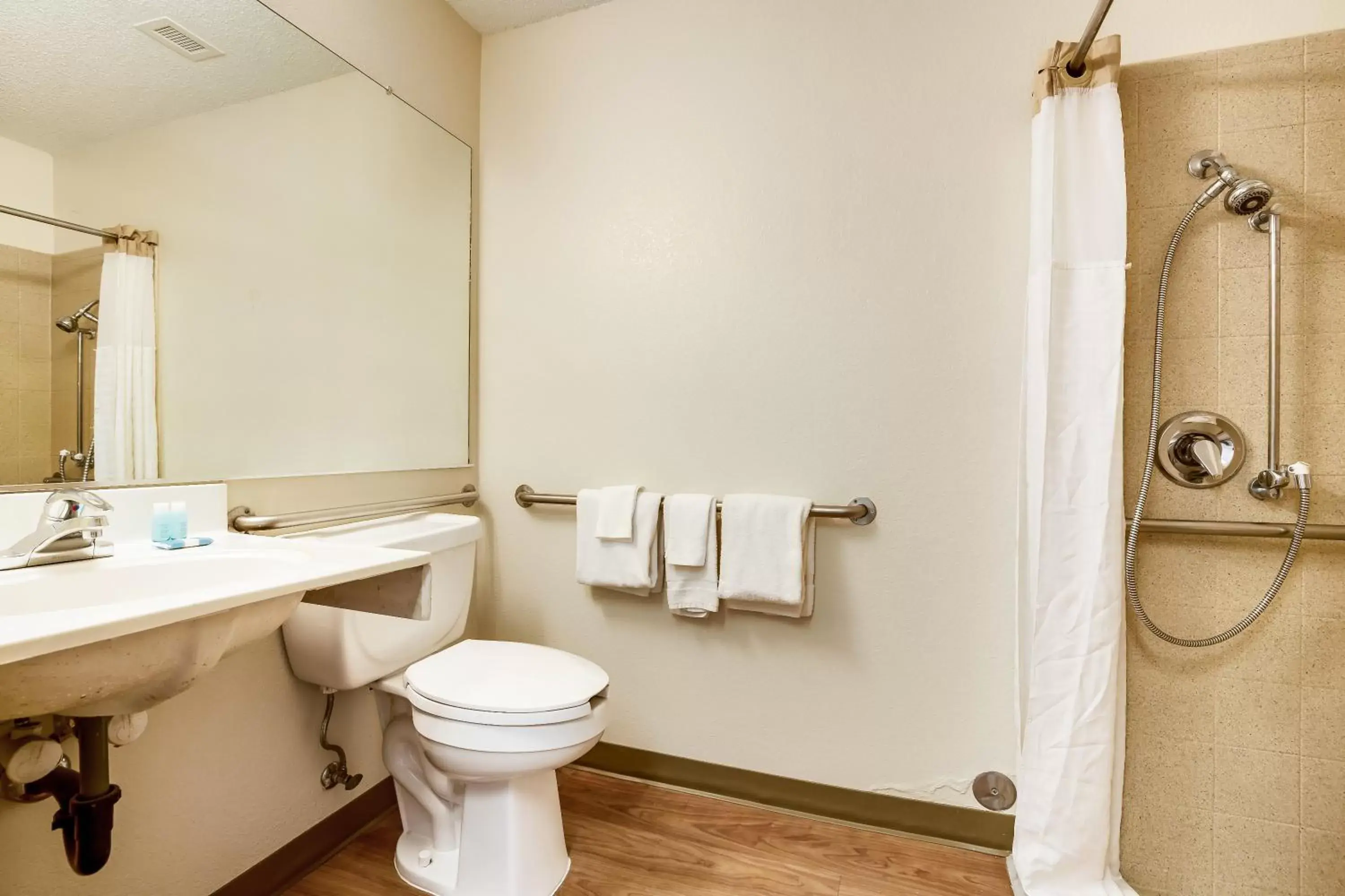 Photo of the whole room, Bathroom in HomeTowne Studios by Red Roof Salt Lake City - Mid Valley