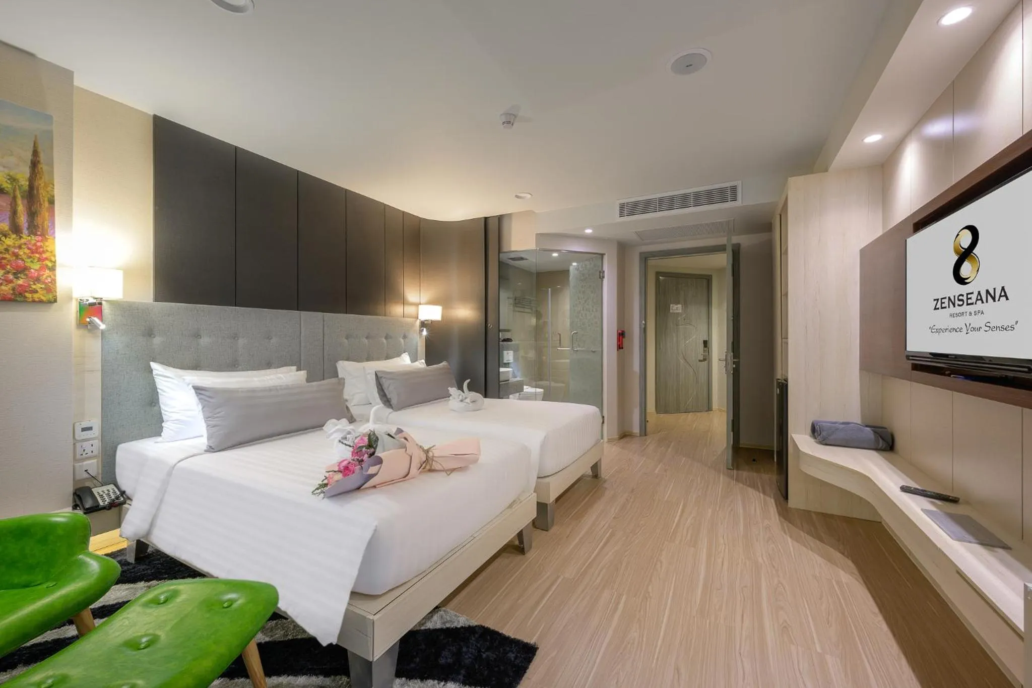 Bedroom, Bed in Zenseana Resort & Spa - Patong, Phuket