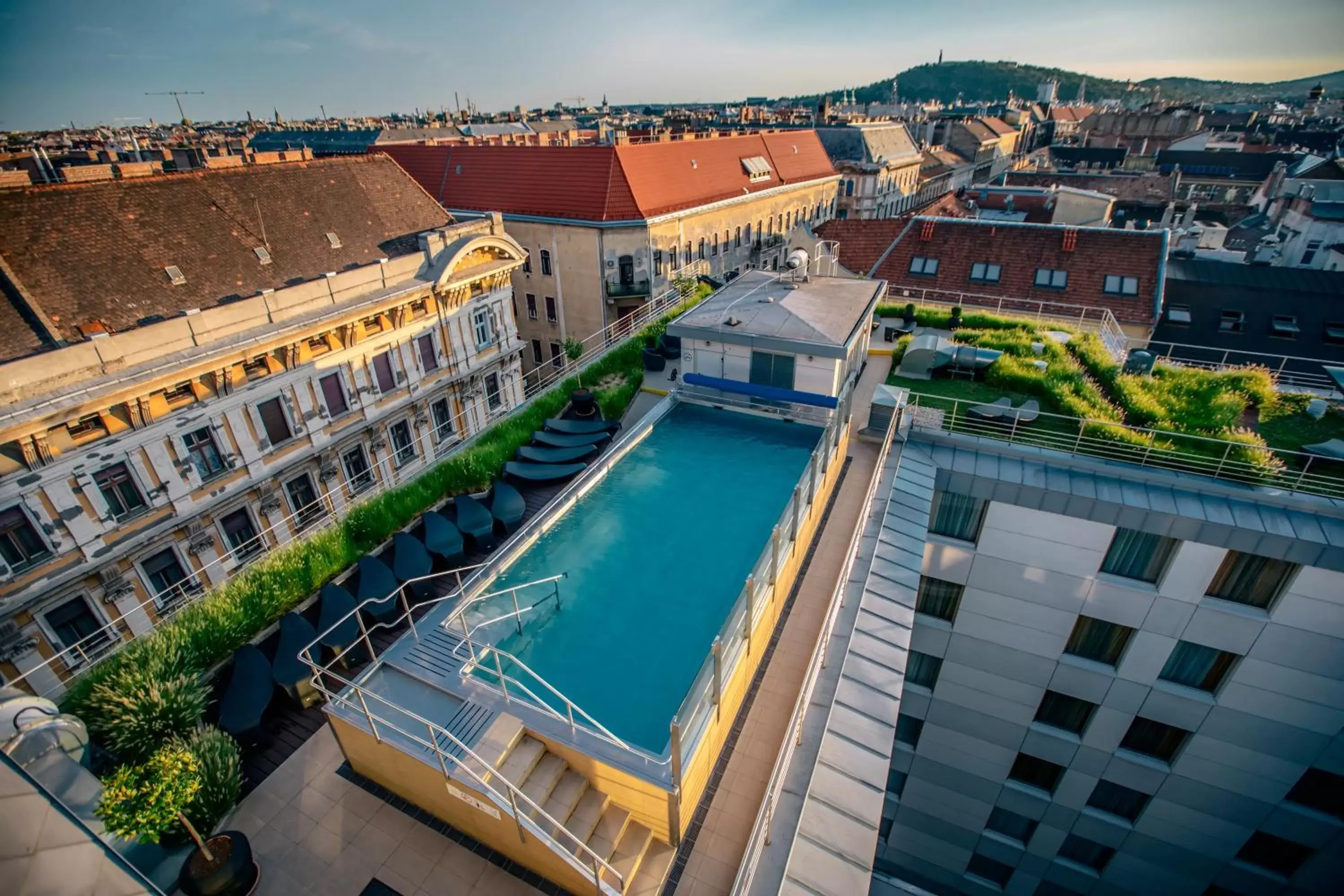 Pool View in Continental Hotel Budapest