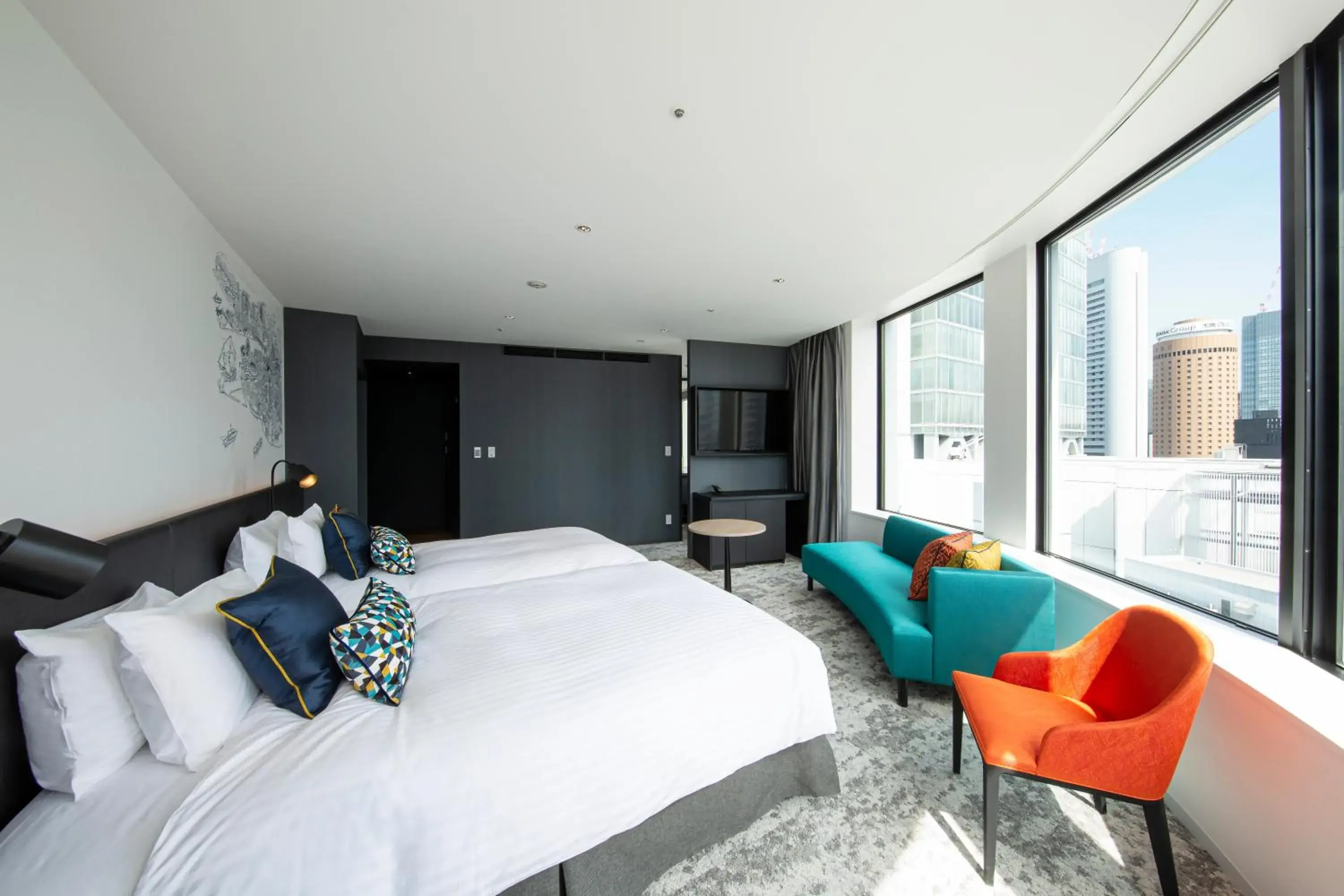 Corner Deluxe Twin Room - Non-Smoking in Hotel Intergate Osaka Umeda Corner Deluxe Twin Room - Non-Smoking in Hotel Intergate Osaka Umeda