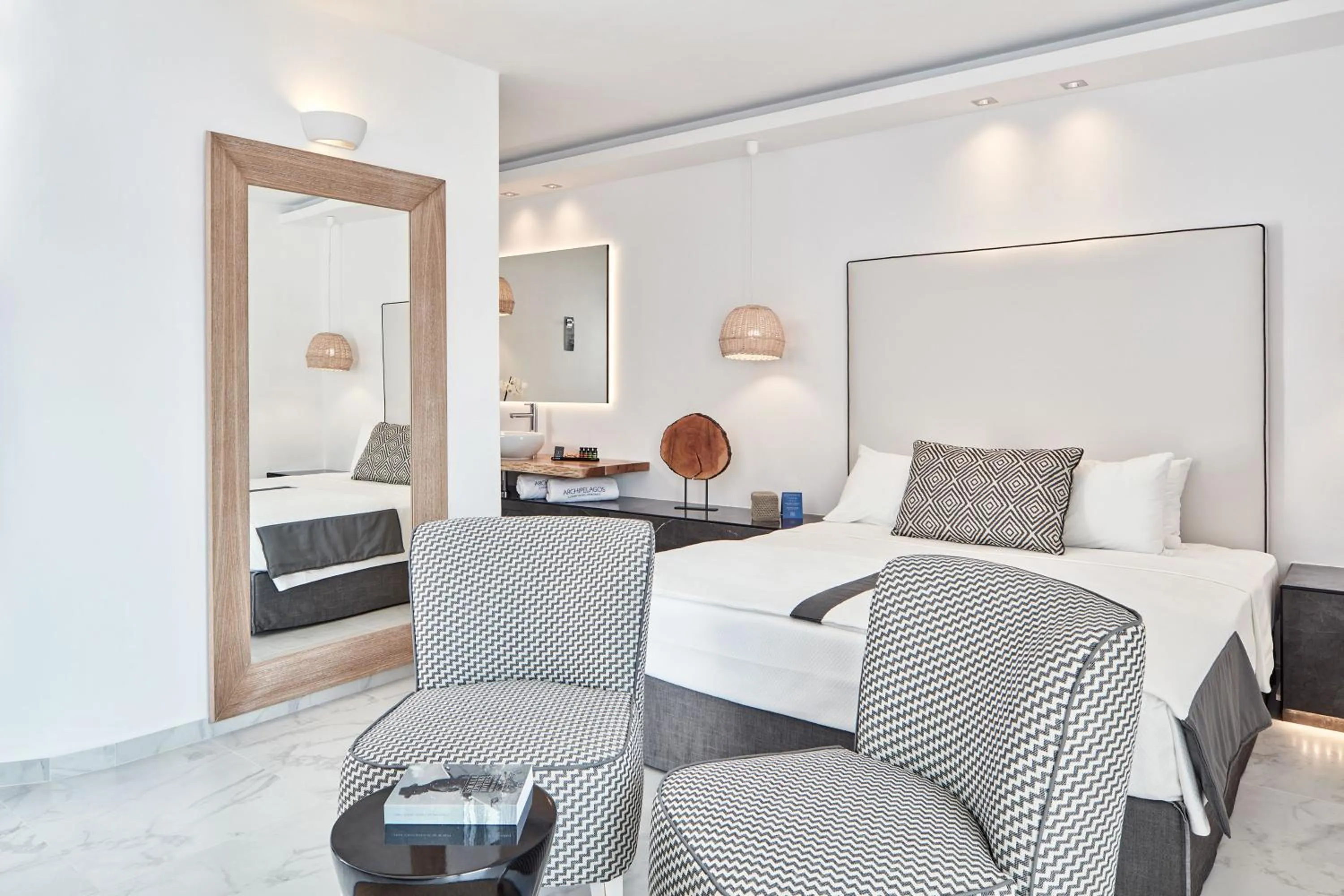 Bed in Archipelagos Hotel - Small Luxury Hotels of the World