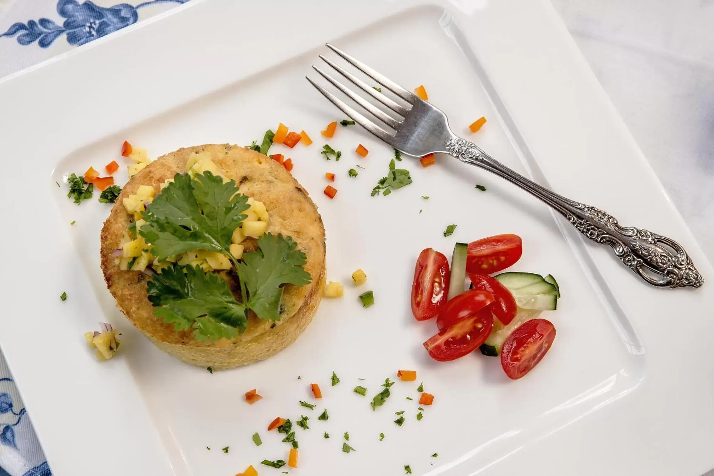 American breakfast in Candlelight Inn Napa Valley American breakfast in Candlelight Inn Napa Valley