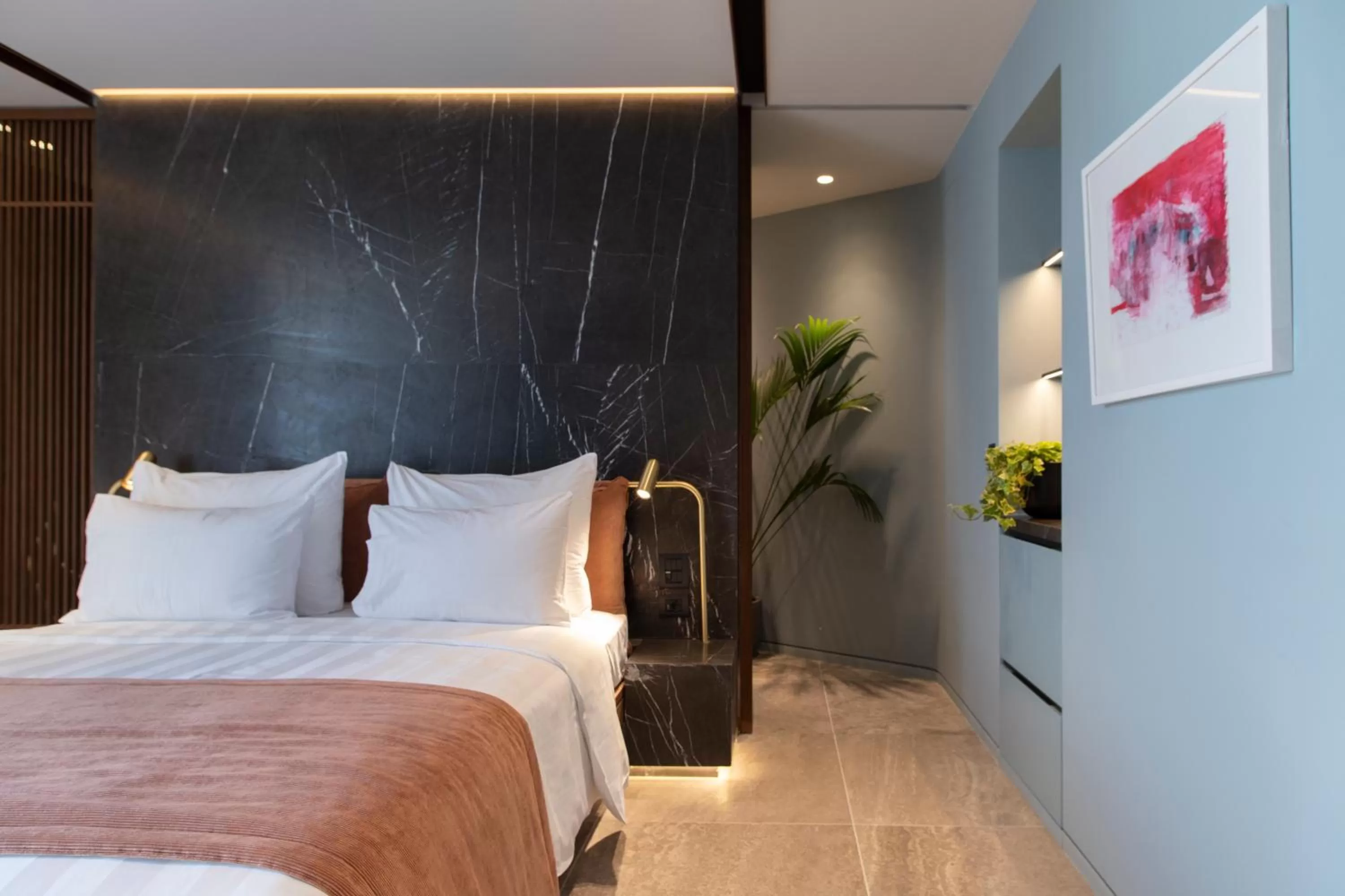 Bedroom, Bed in Perianth Hotel, a Member of Design Hotels