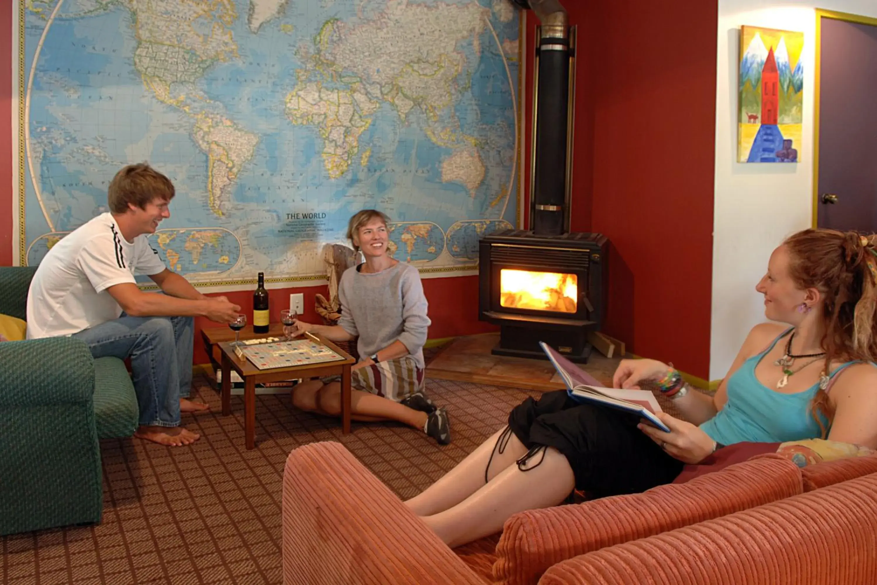 Lobby or reception in Tasman Bay Backpackers Lobby or reception in Tasman Bay Backpackers