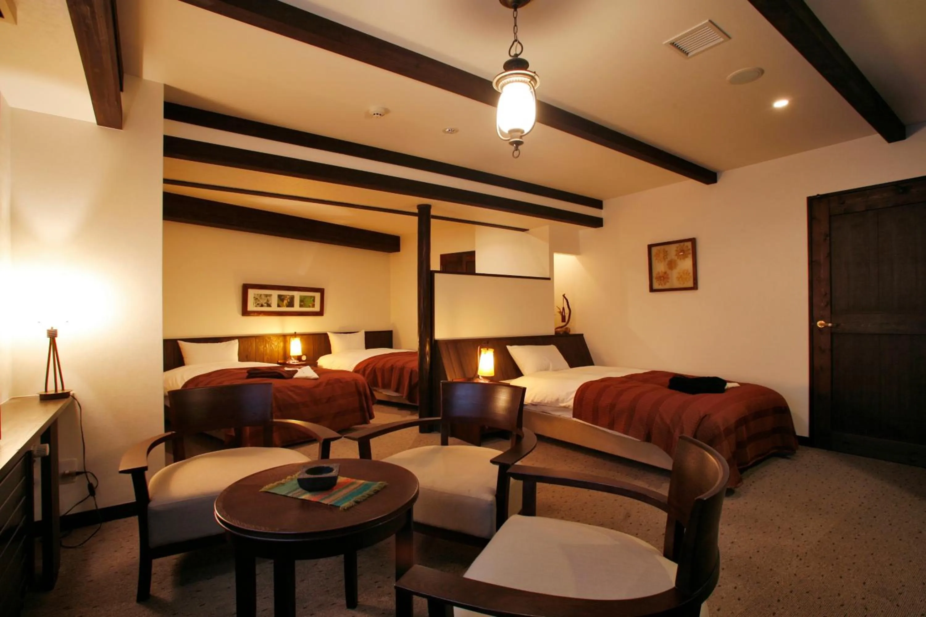 Photo of the whole room, Bed in La Vista Daisetsuzan