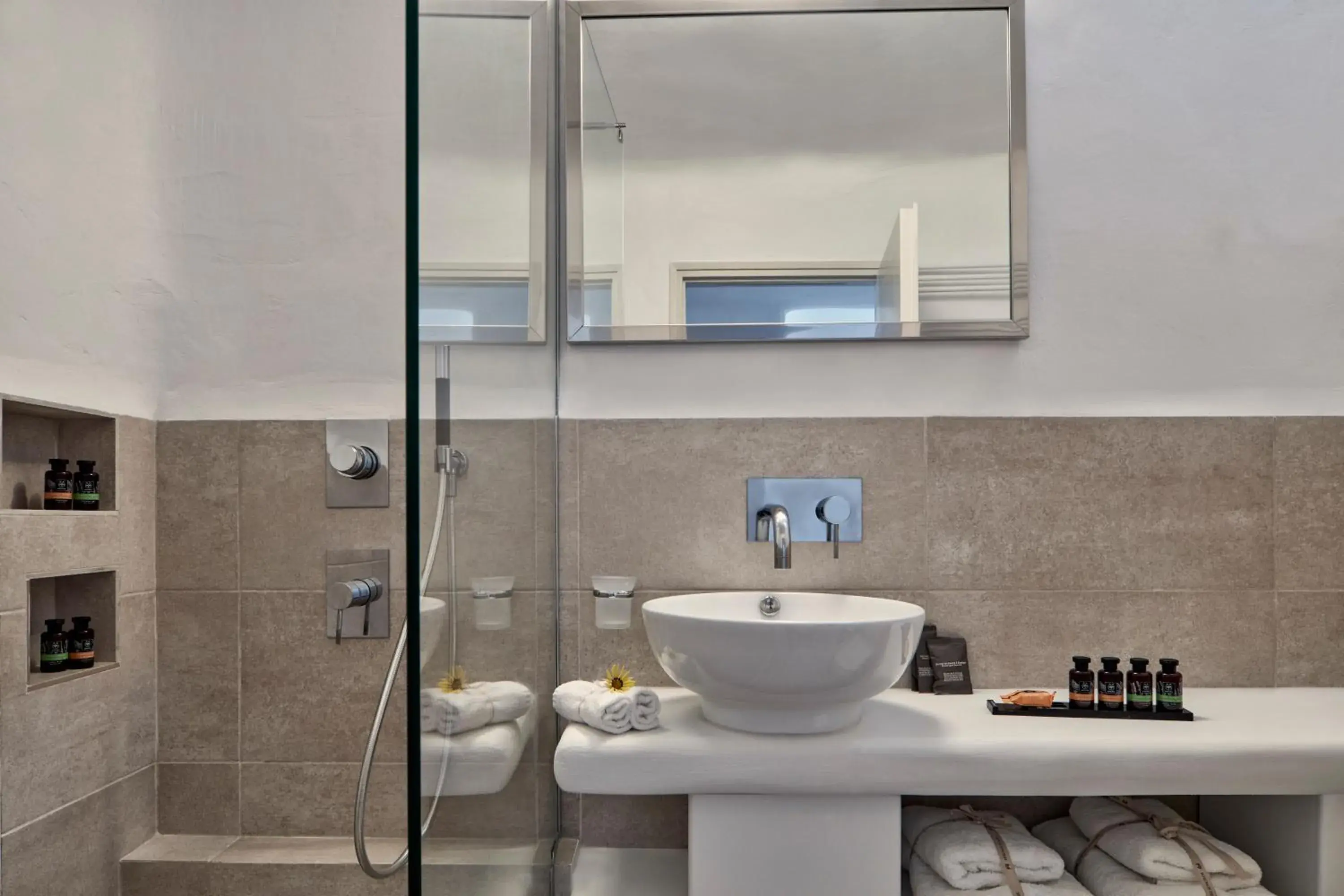 Bathroom in Mykonos Princess Hotel