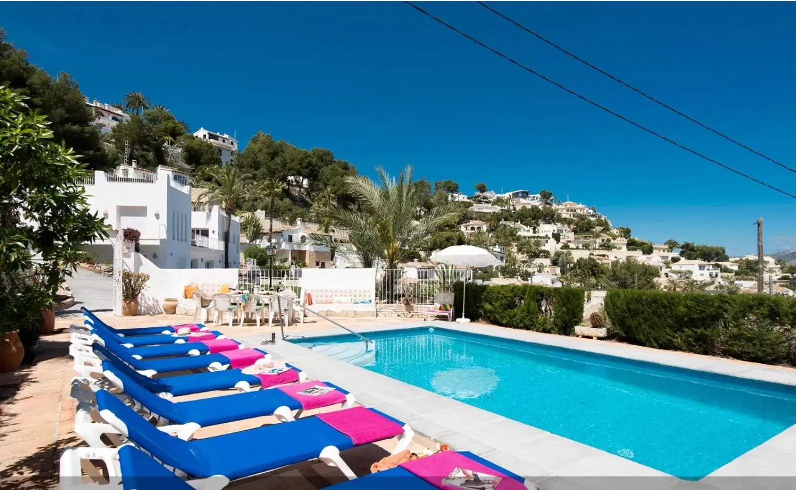 Swimming Pool in Villa Beniarres Guest House B&B in Moraira