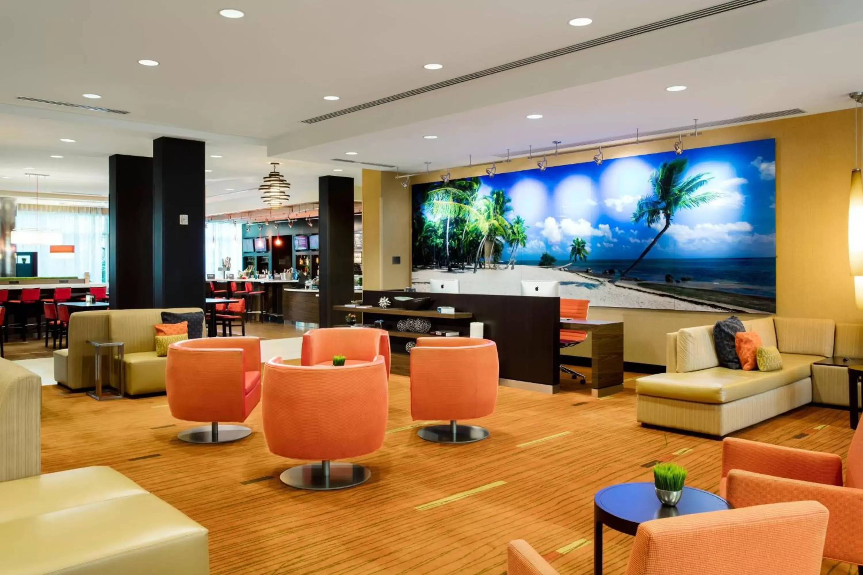 Lobby or reception, Lounge/Bar in Courtyard by Marriott Miami Homestead