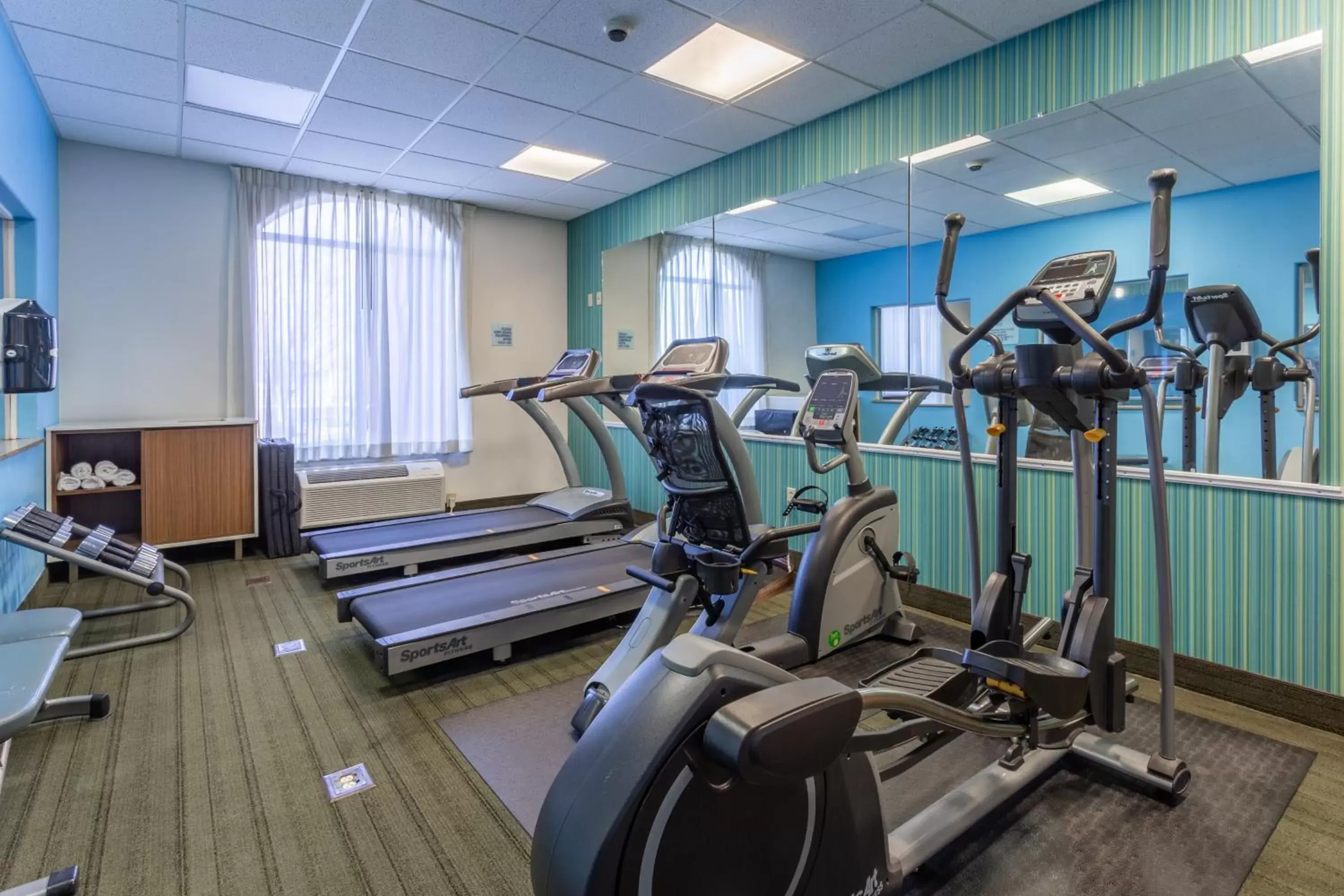 Fitness centre/facilities, Fitness Center/Facilities in Holiday Inn Express Rockford-Loves Park, an IHG Hotel