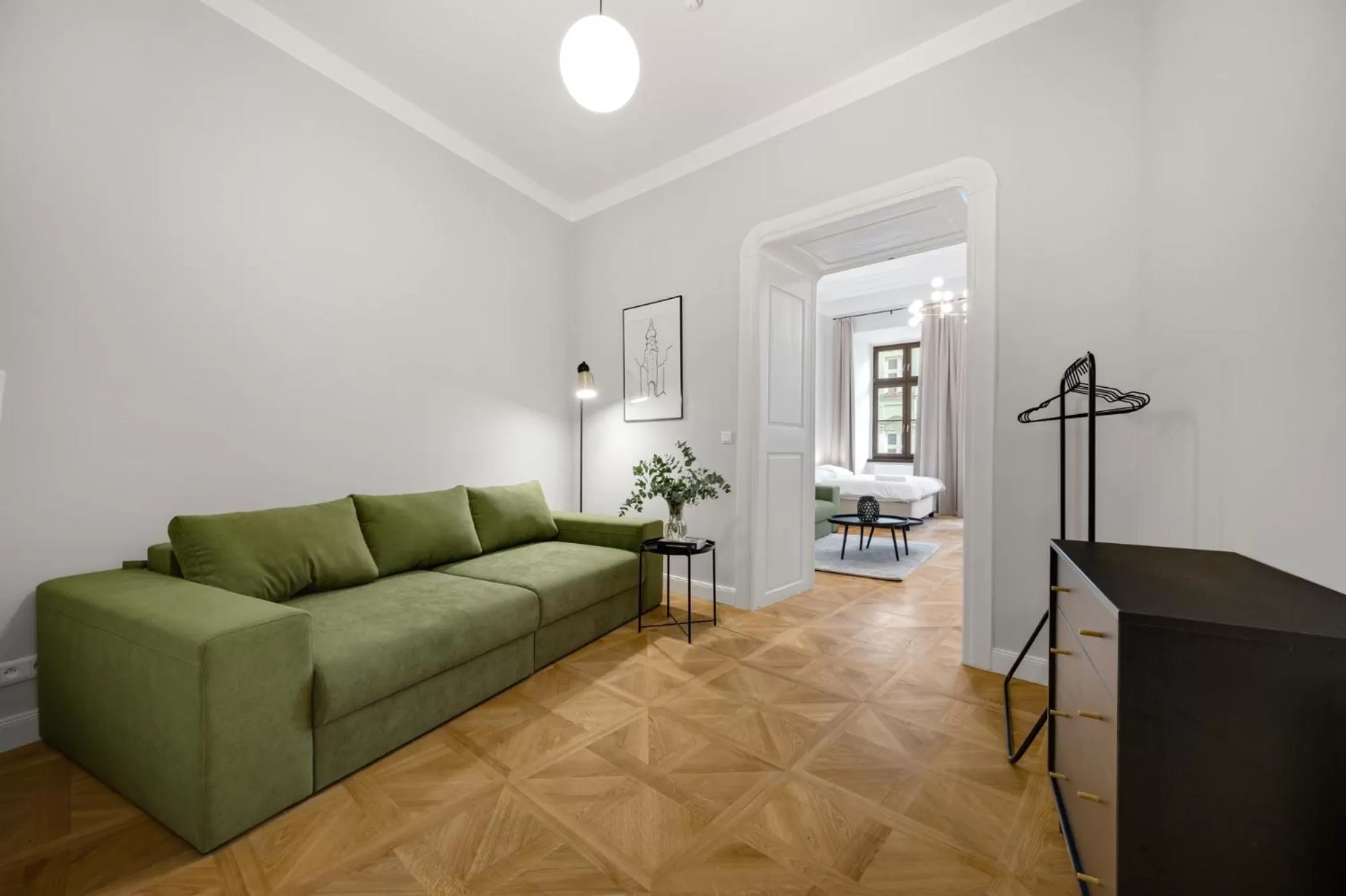 Seating area in Palace Apartments