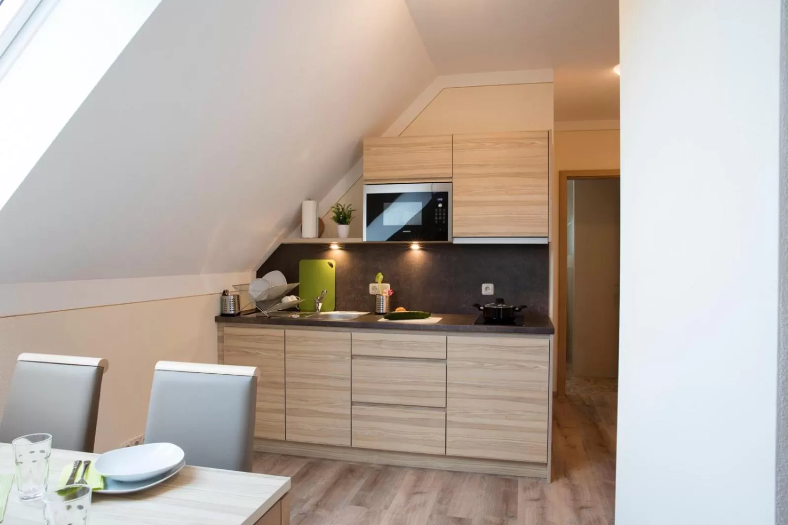 Kitchen or kitchenette in Hotel Straßhof