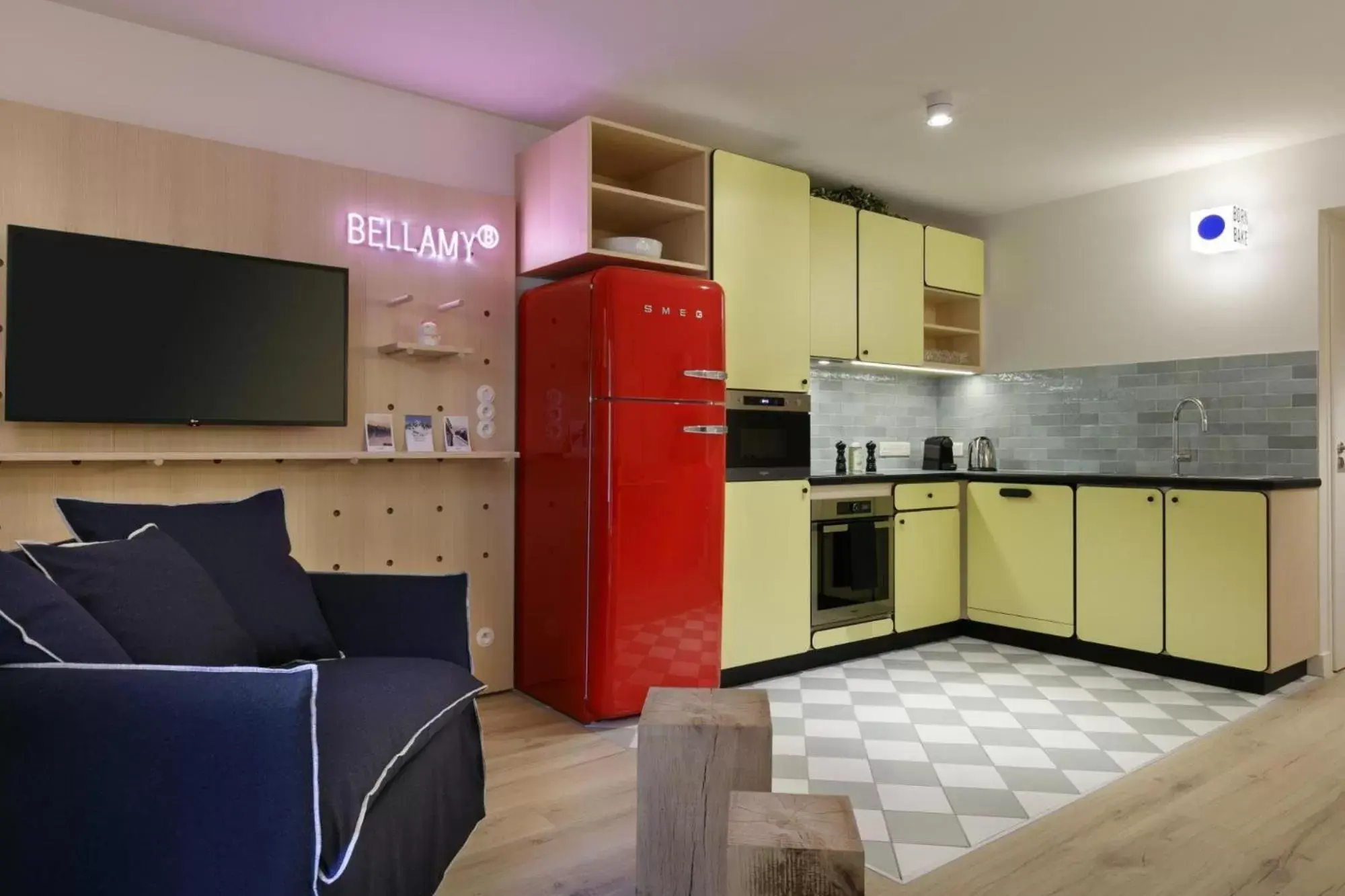 TV and multimedia, Kitchen/Kitchenette in Appart'hôtel Bellamy Chamonix