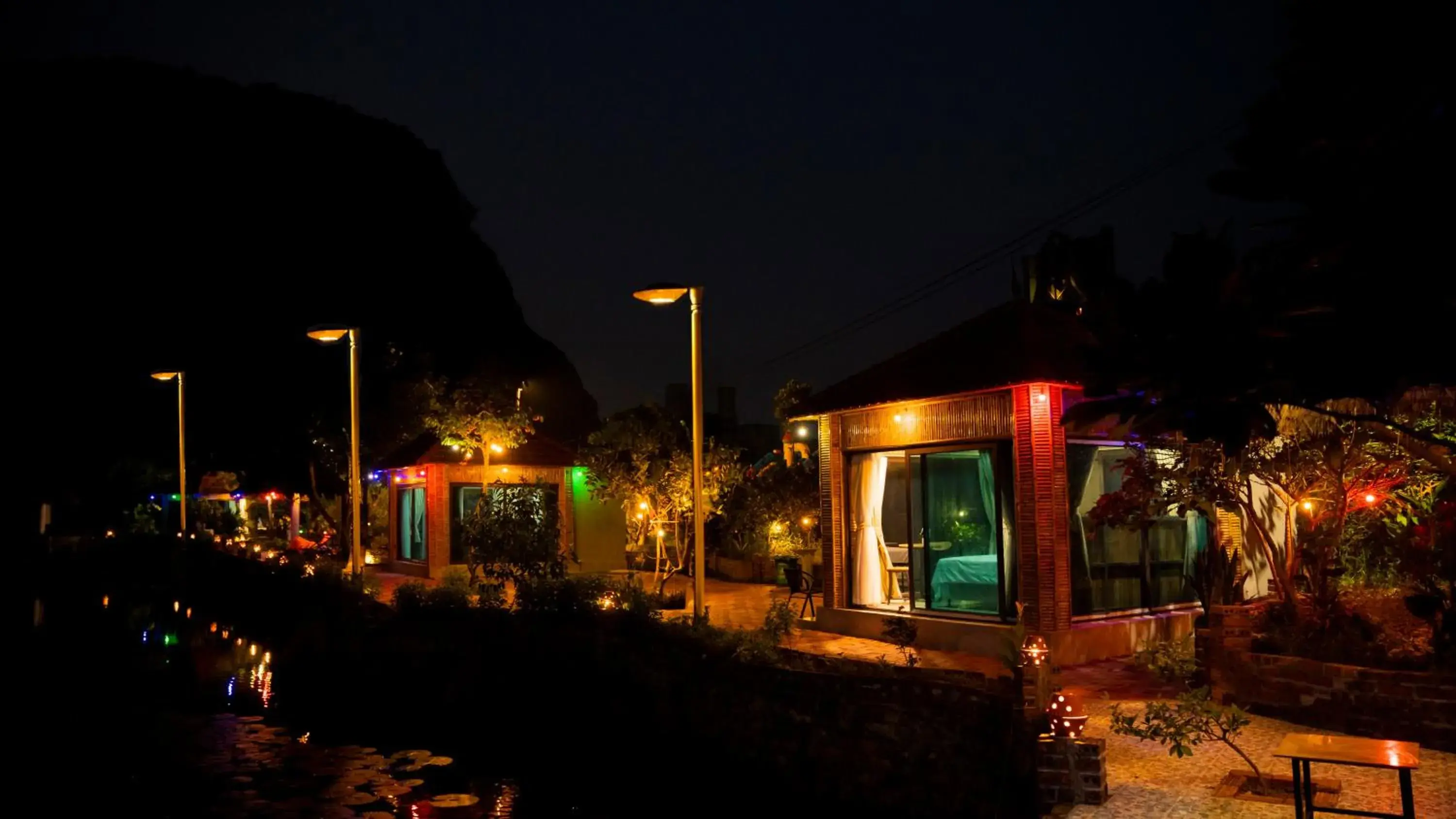 Night, Property Building in Tam Coc Cat Luong Homestay