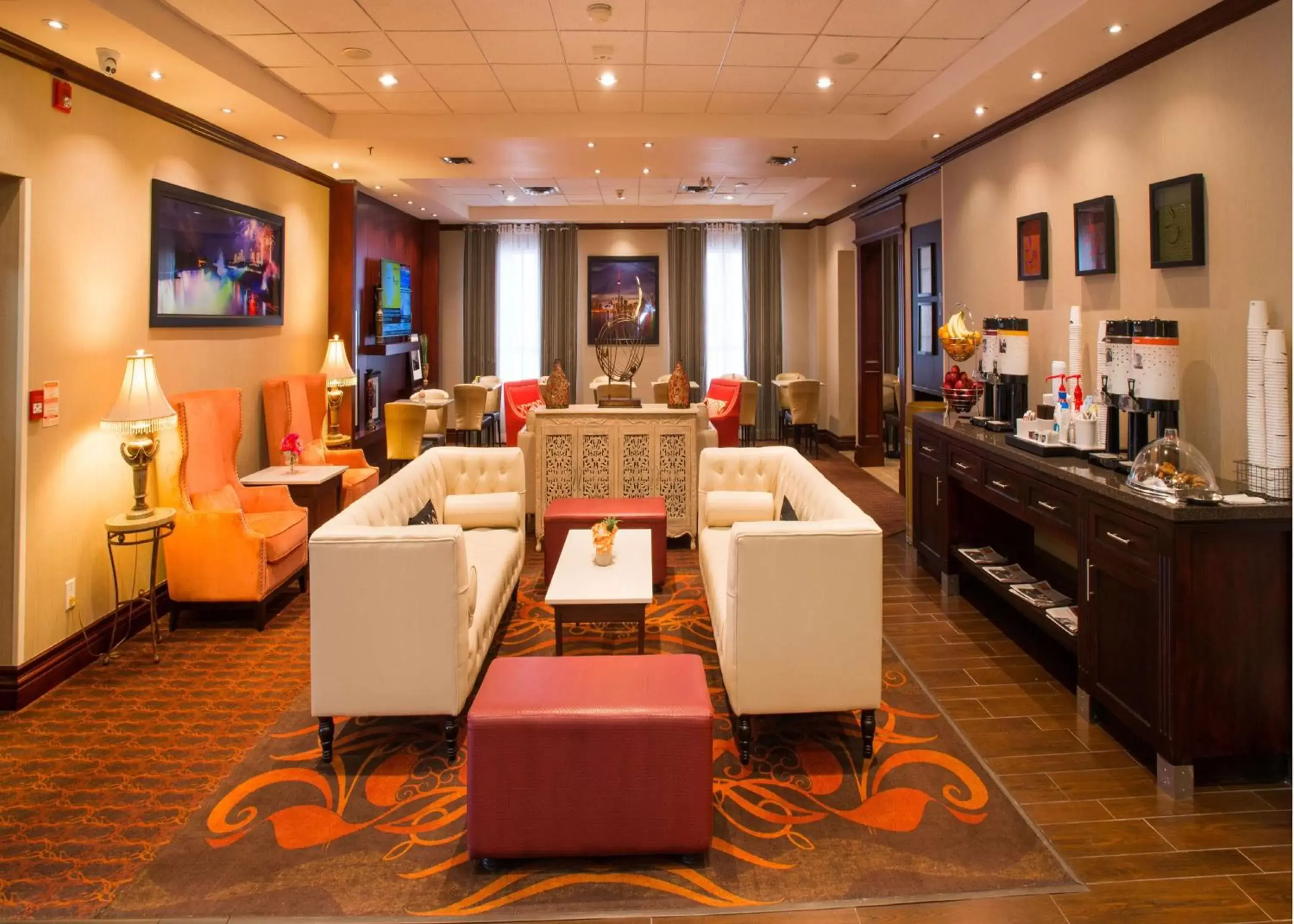 Lobby or reception, Restaurant/Places to Eat in Hampton Inn Toronto-Mississauga West