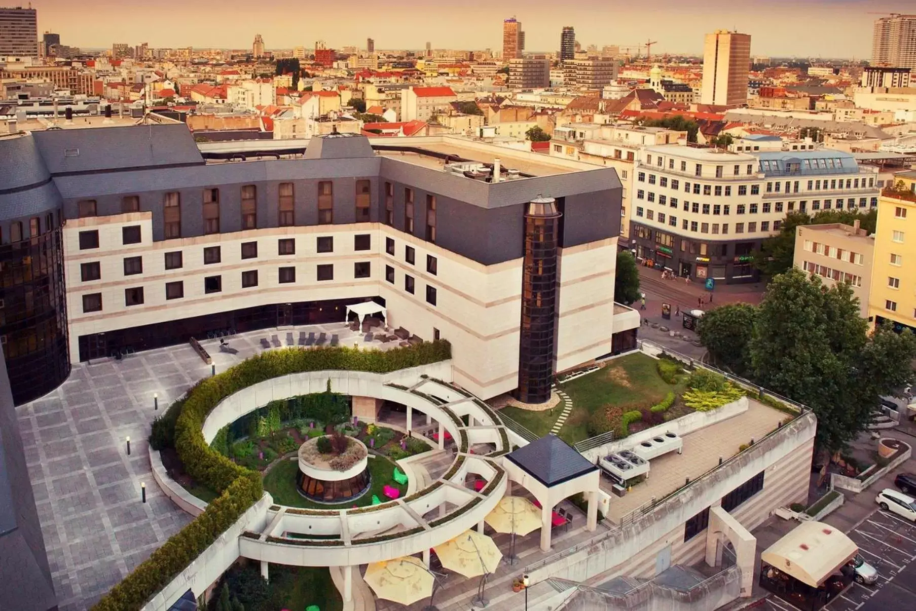 Property building, Bird's-eye View in Crowne Plaza Bratislava, an IHG Hotel