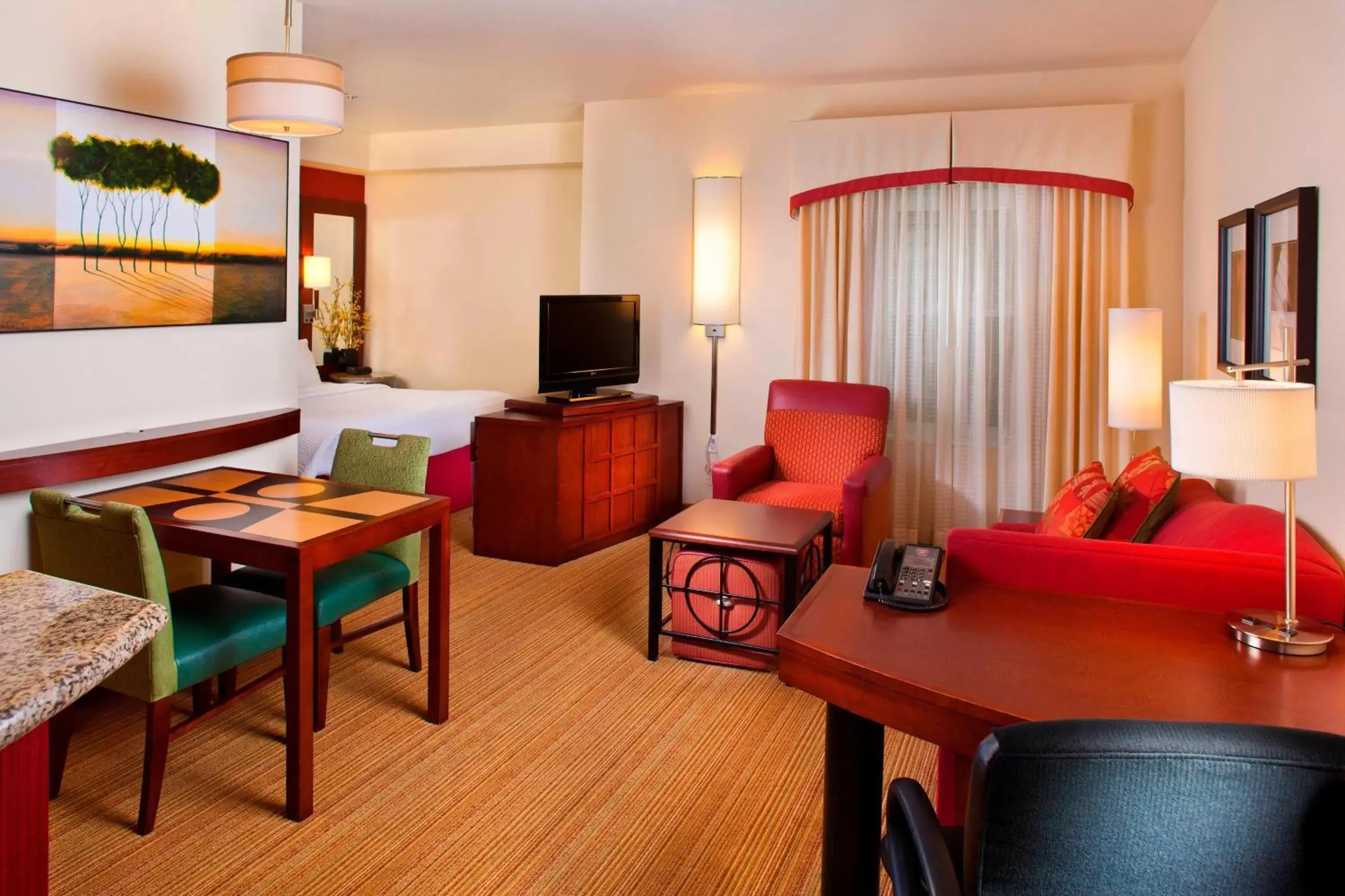 Bedroom, Seating Area in Residence Inn by Marriott Covington Northshore