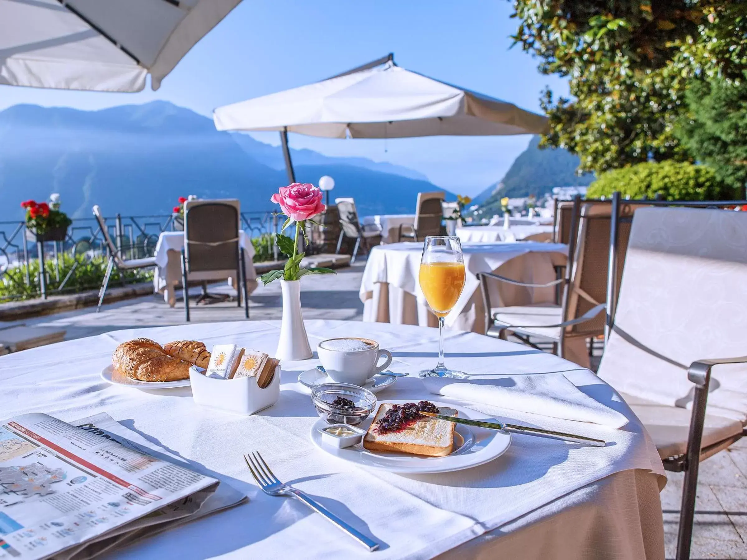 Breakfast, Restaurant/Places to Eat in Villa Sassa Hotel, Residence & Spa - Ticino Hotels Group