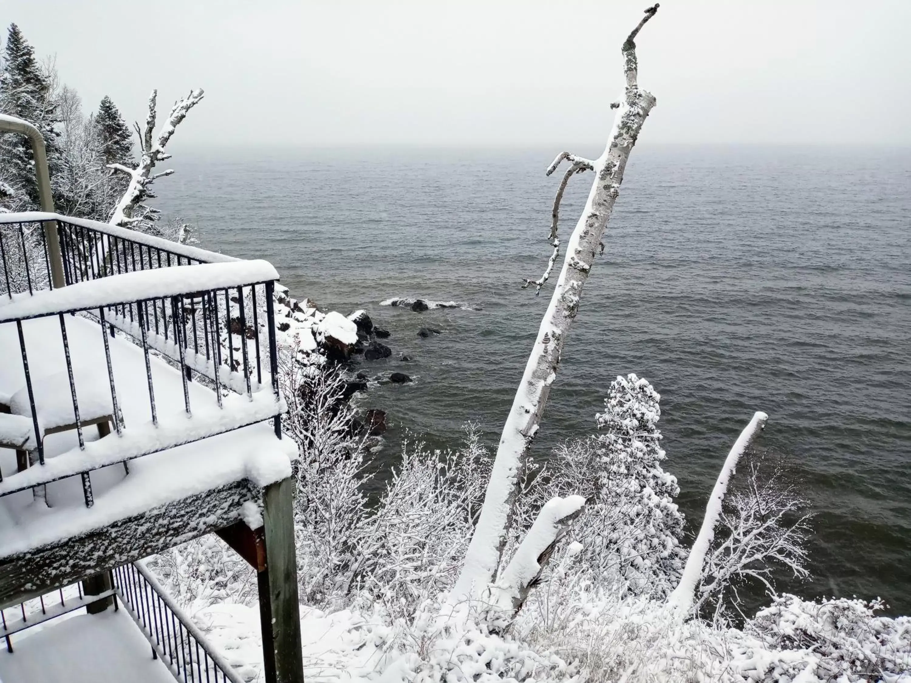 Natural landscape, Sea View in Cliff Dweller on Lake Superior