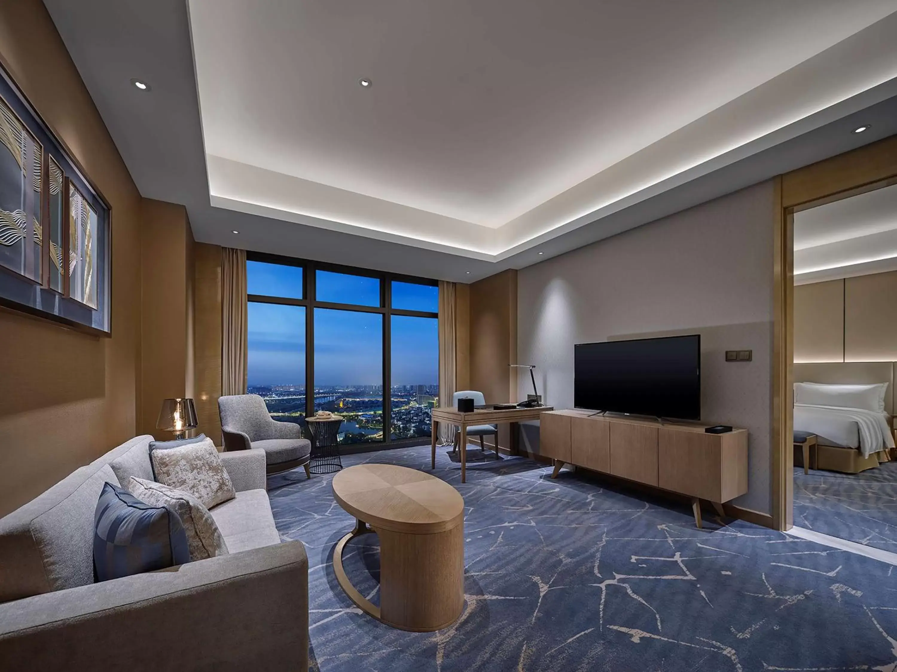 Living room, Seating Area in Hilton Beijing Tongzhou
