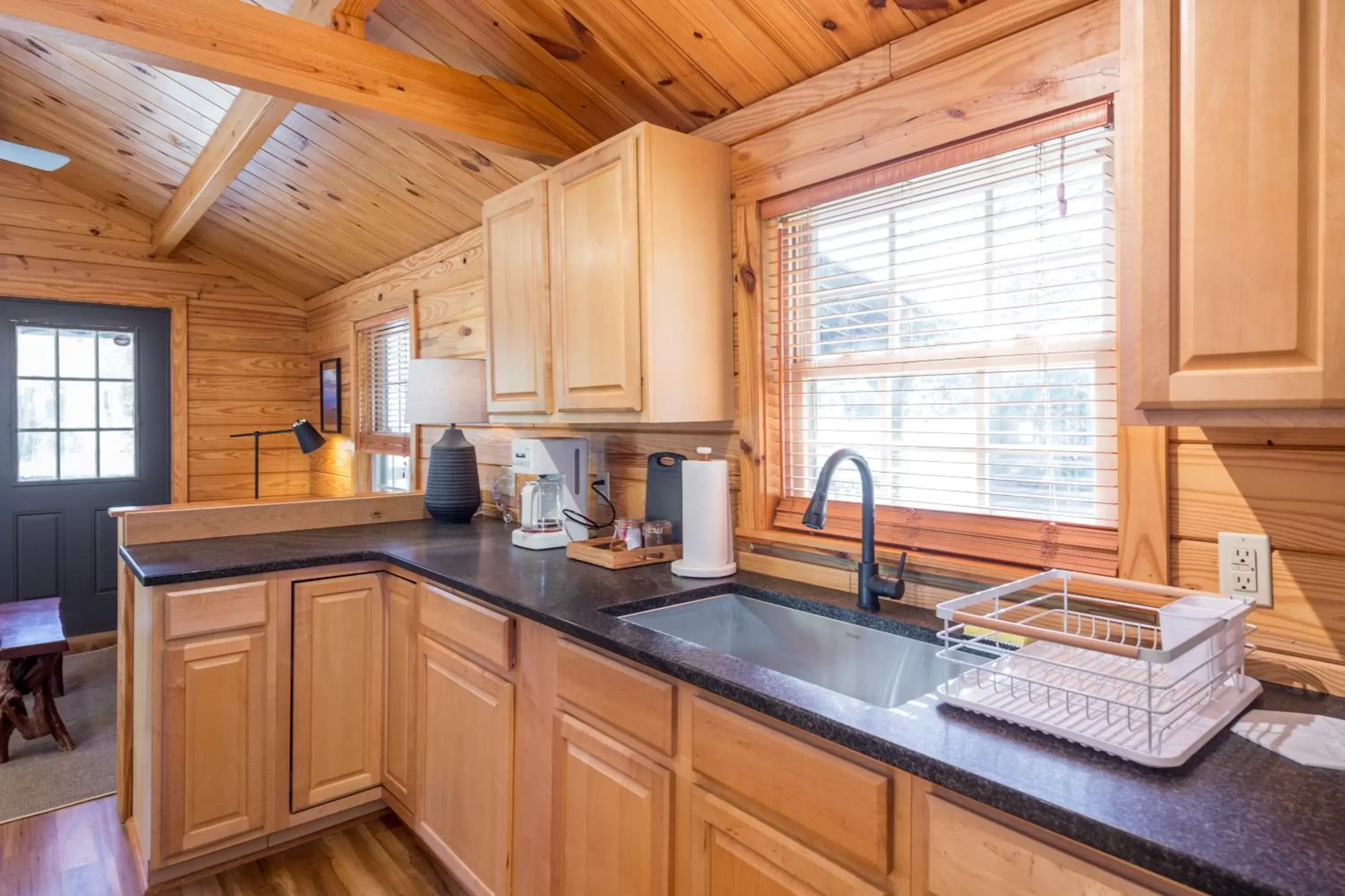 Kitchen/Kitchenette in Asheville River Cabins