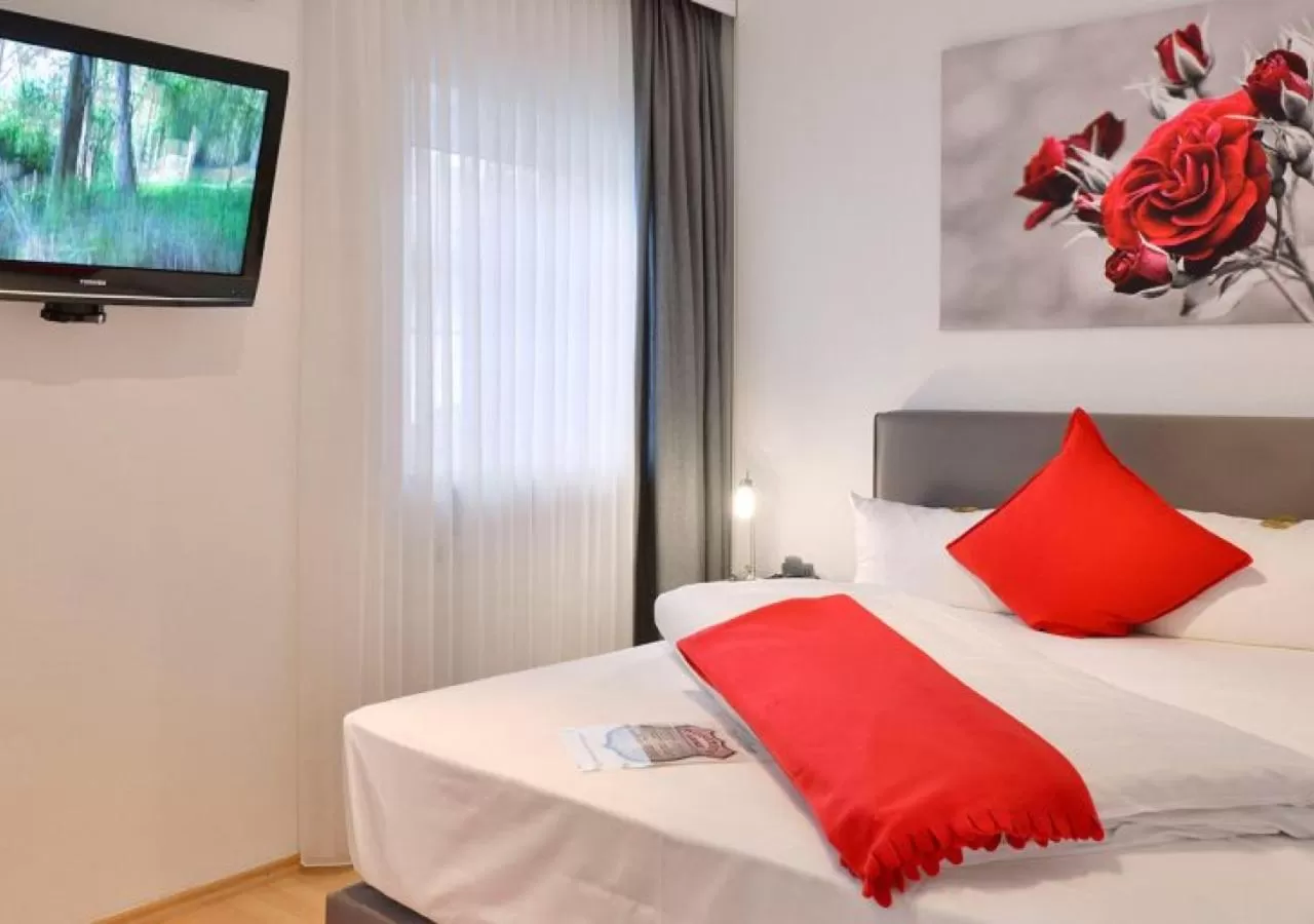 Bed in Hotel Rosenhof GmbH