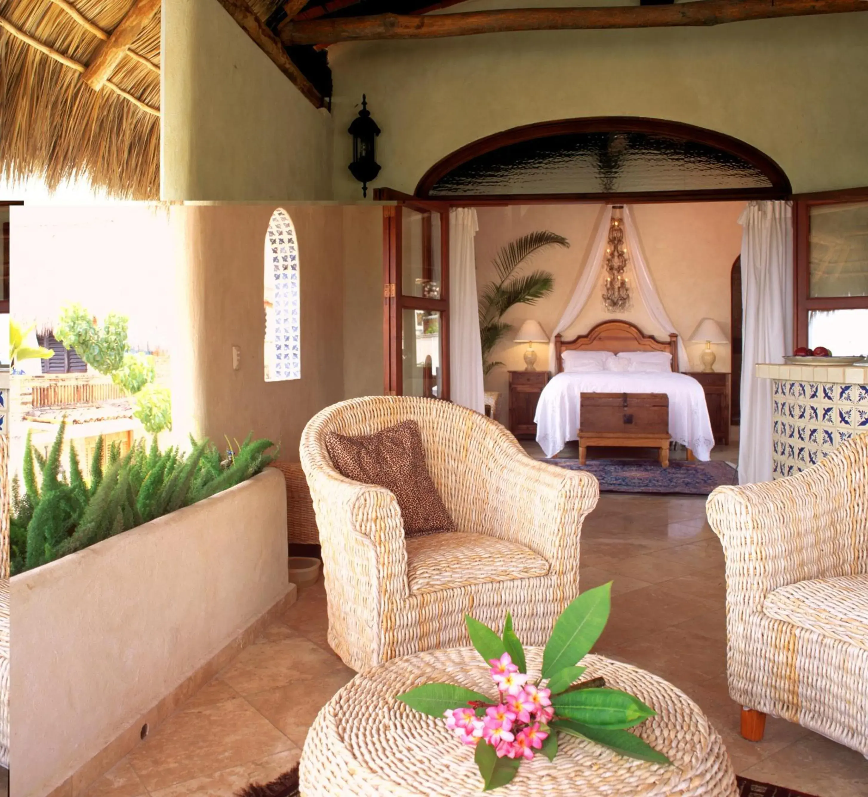 Living room in Hacienda San Angel