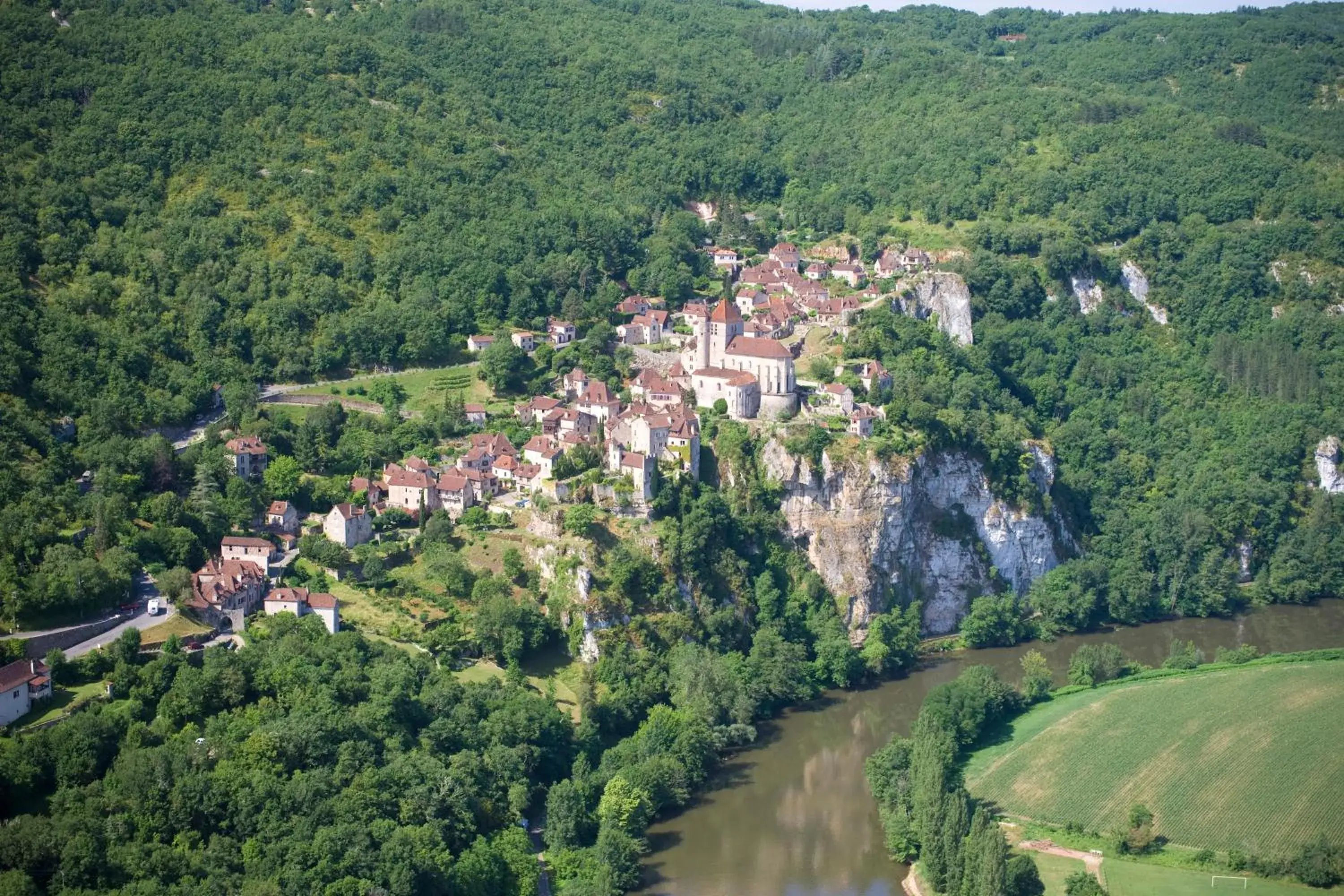 Area and facilities, Bird's-eye View in Hôtel-Spa Le Saint Cirq
