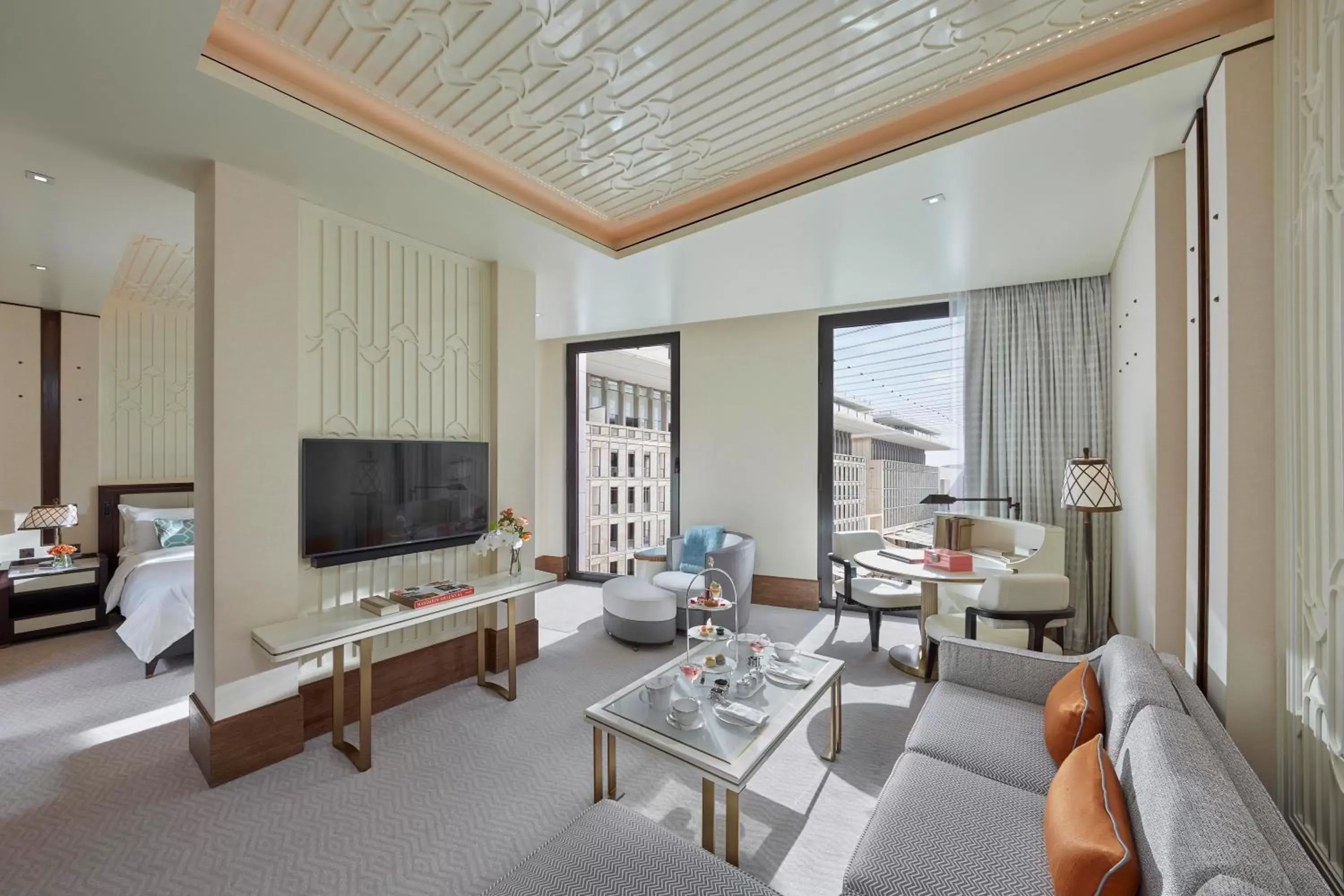 Living room, Seating Area in Mandarin Oriental, Doha