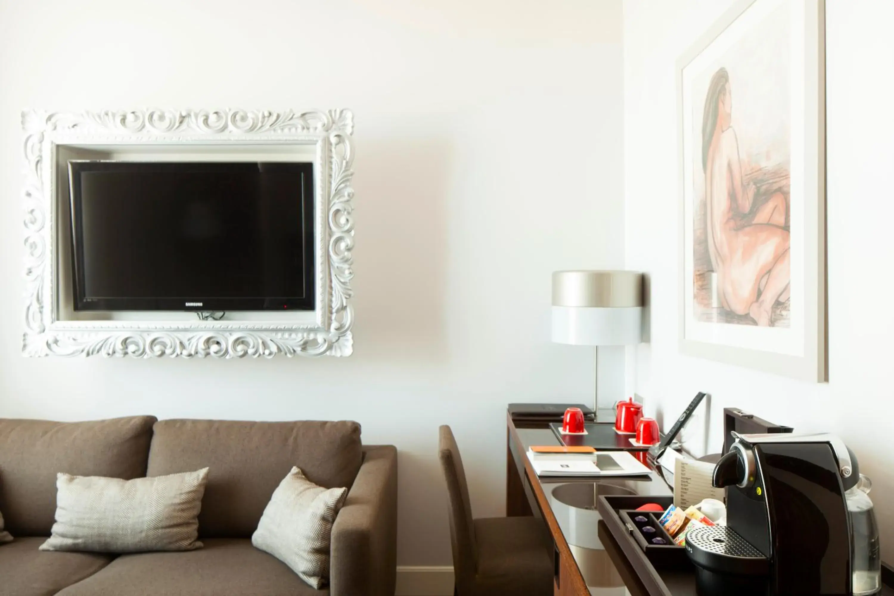 Living room, TV/Entertainment Center in Hotel Milano Scala
