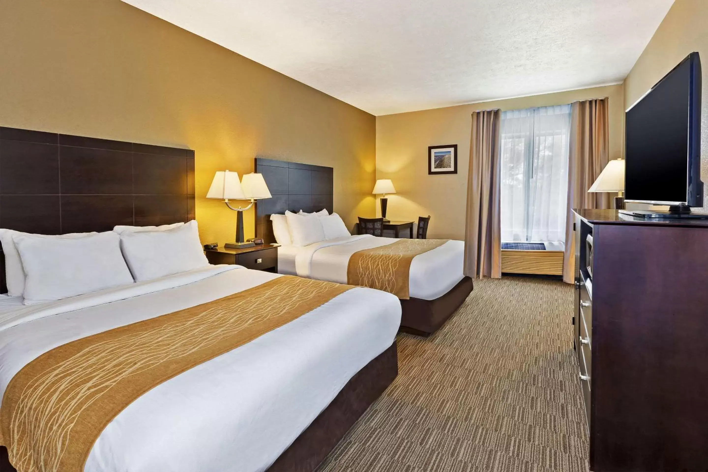 Photo of the whole room, Bed in Comfort Inn Whitehall near Michigan's Adventure