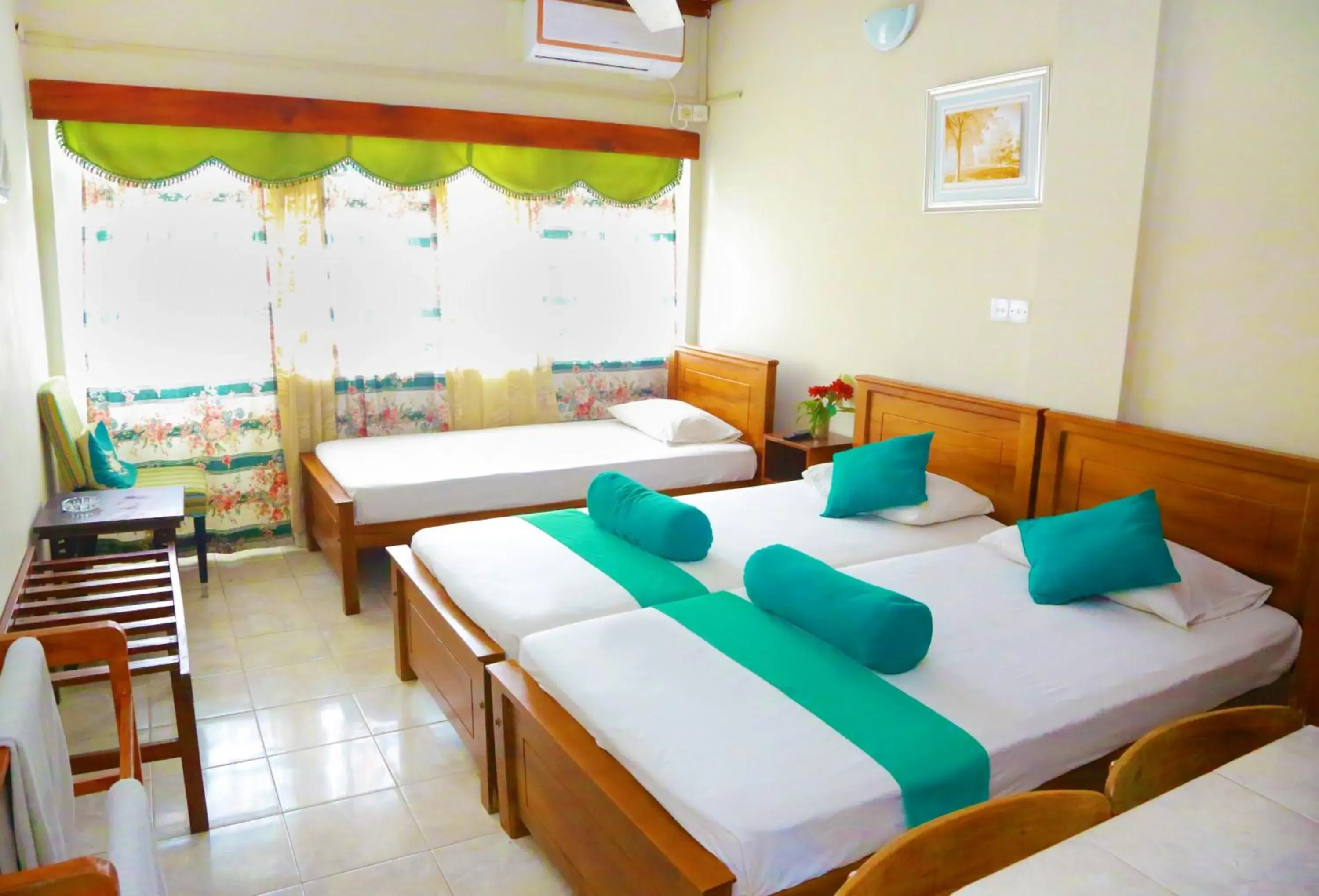 Bed in Ranveli Beach Resort