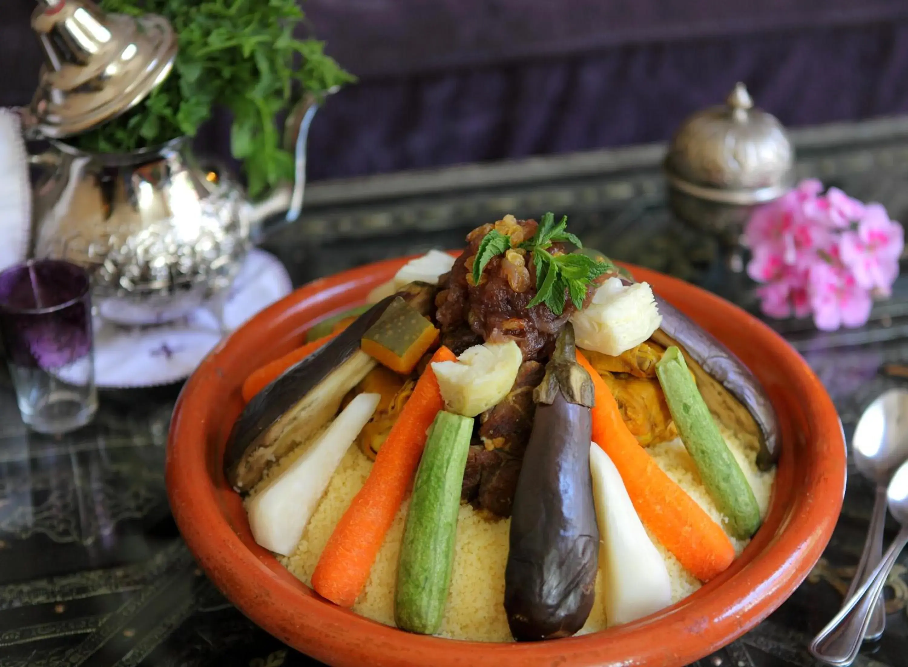 Food close-up in Riad Monceau