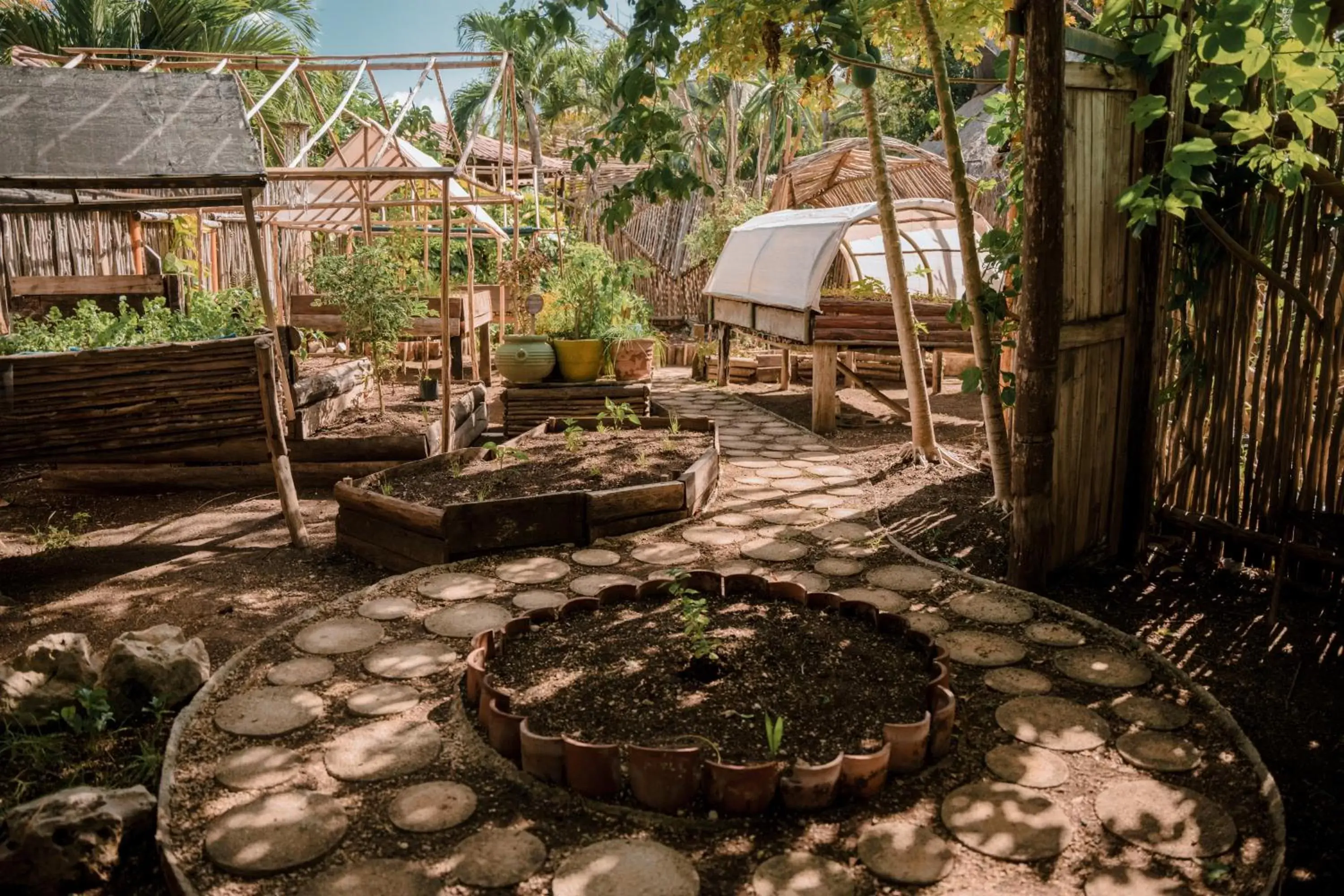 Garden in Petit Lafitte Beach Front Hotel & Bungalows