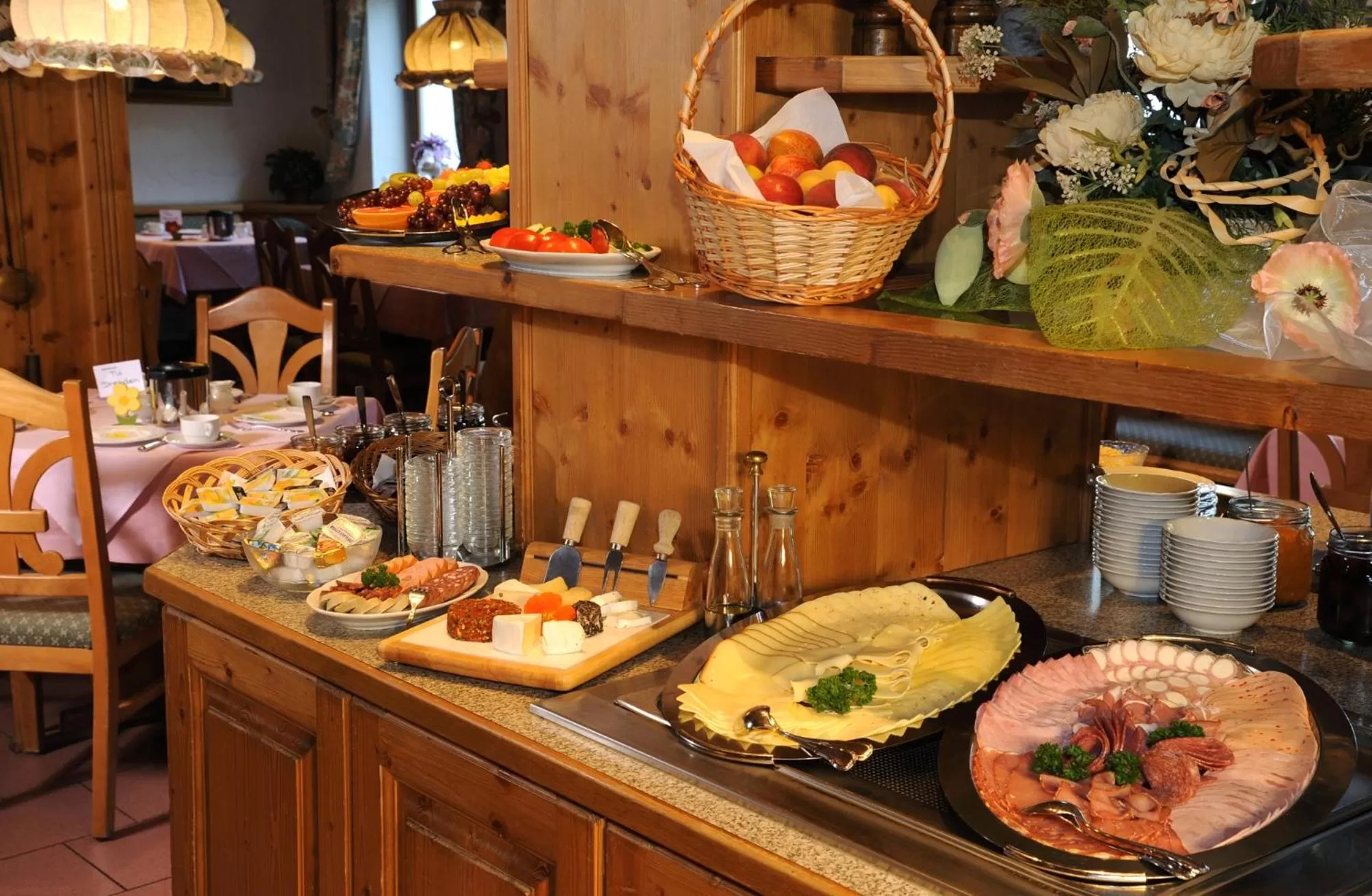 Buffet breakfast in Naturhotel Lindenhof