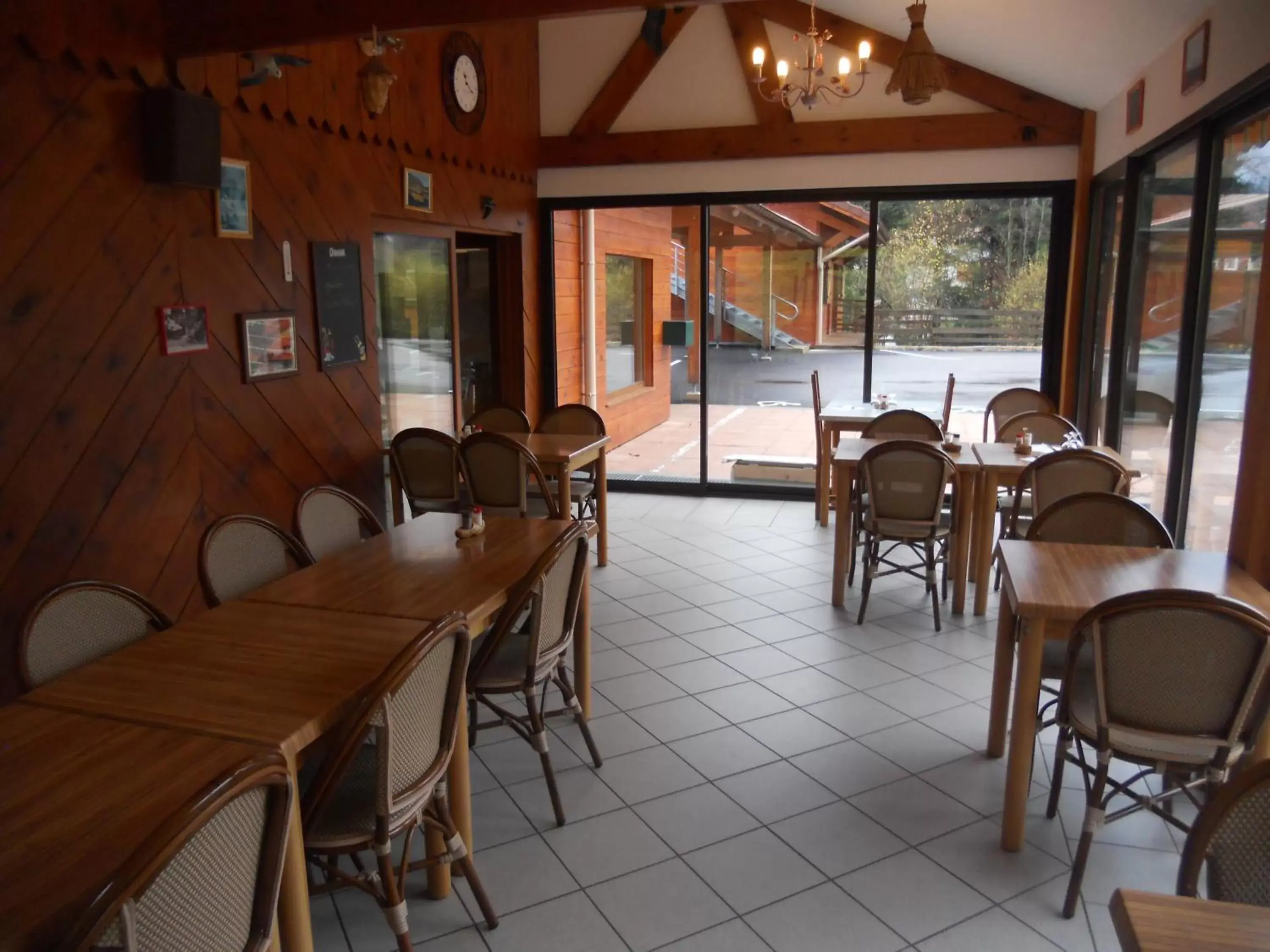 Balcony/Terrace, Restaurant/Places to Eat in Auberge du Saut des Cuves