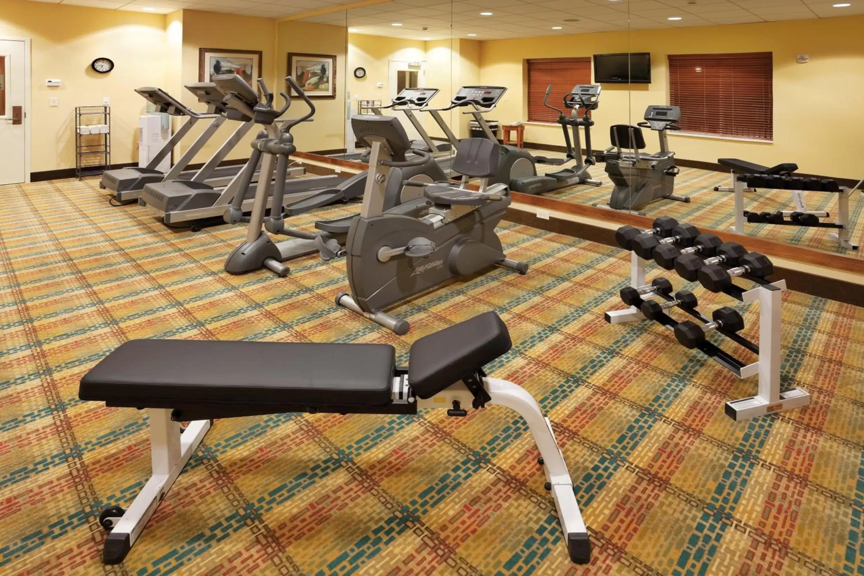 Fitness centre/facilities, Fitness Center/Facilities in Holiday Inn Express Hotel & Suites Greensboro - Airport Area, an IHG Hotel