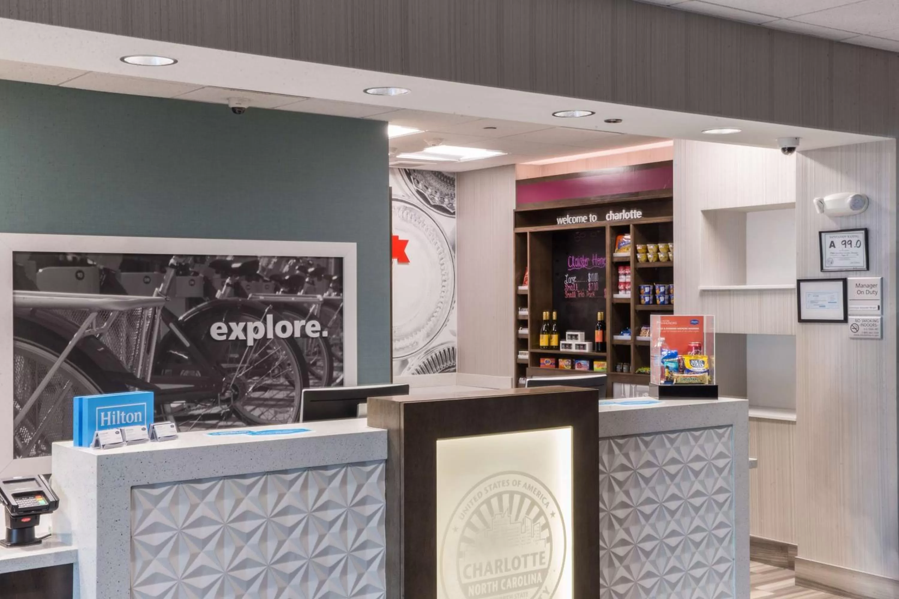 Lobby or reception in Hampton Inn & Suites Charlotte/Ballantyne, Nc