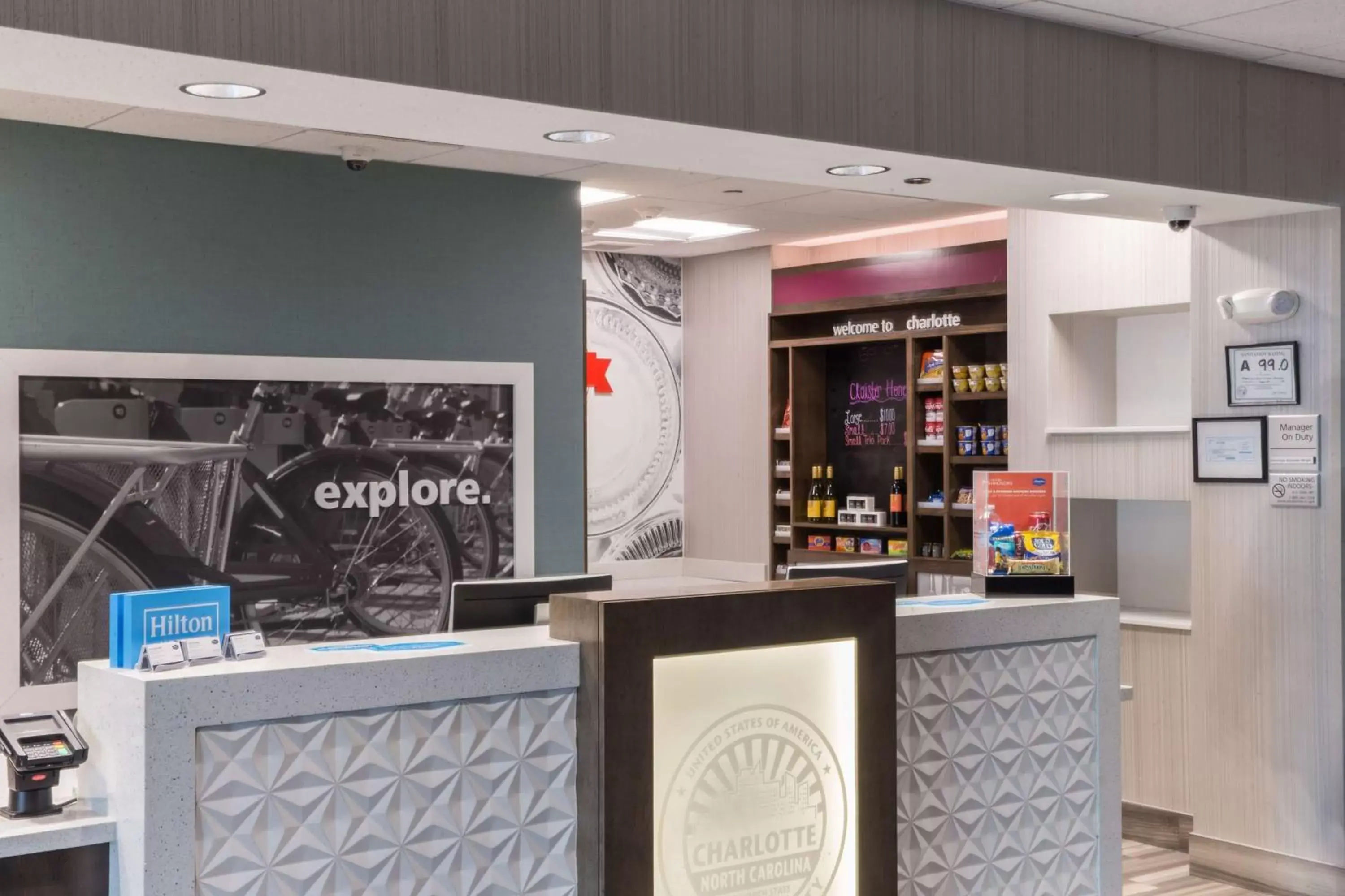 Lobby or reception in Hampton Inn & Suites Charlotte/Ballantyne, Nc Lobby or reception in Hampton Inn & Suites Charlotte/Ballantyne, Nc