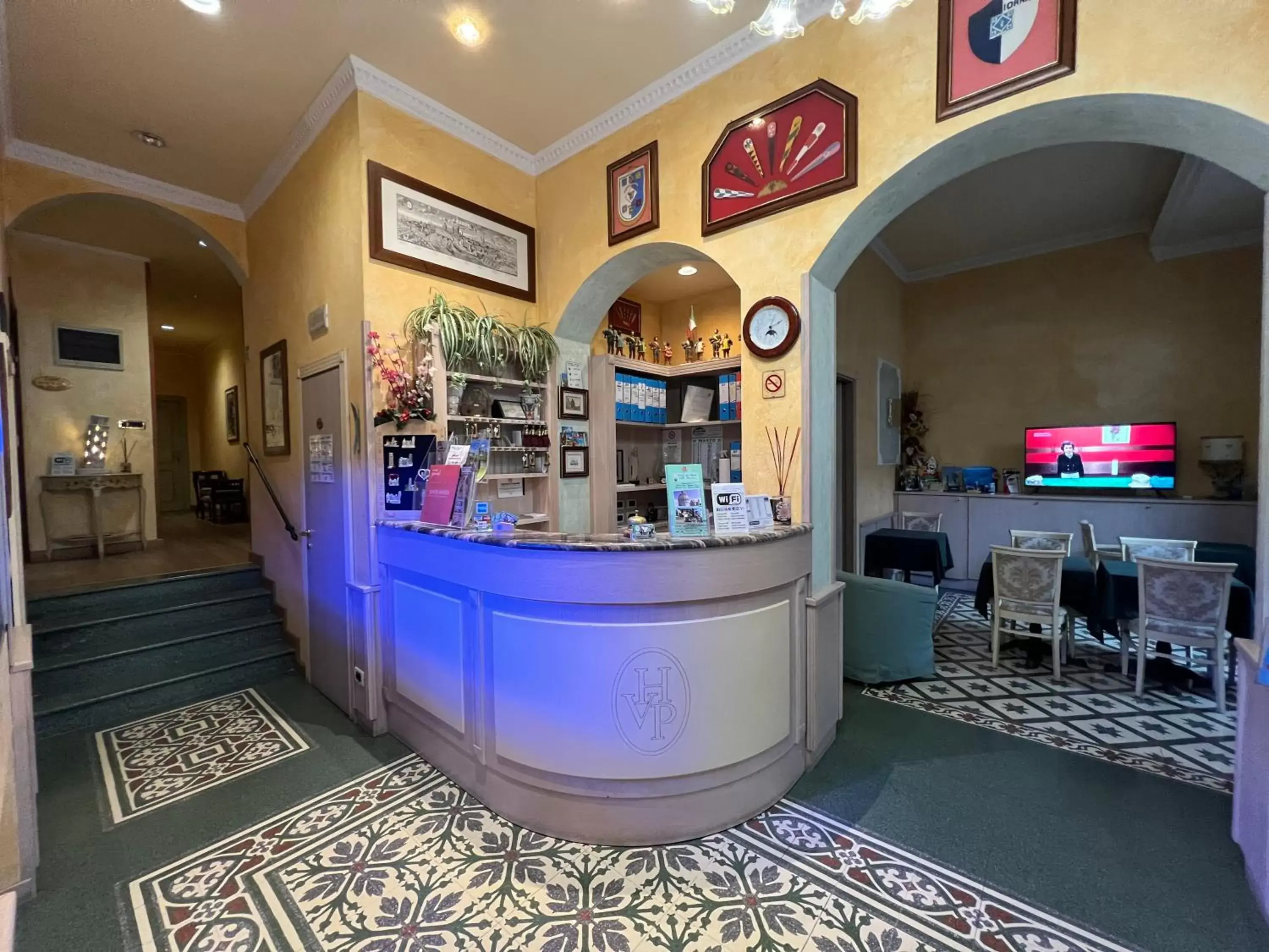 Lobby or reception, Lounge/Bar in Hotel Villa Primavera