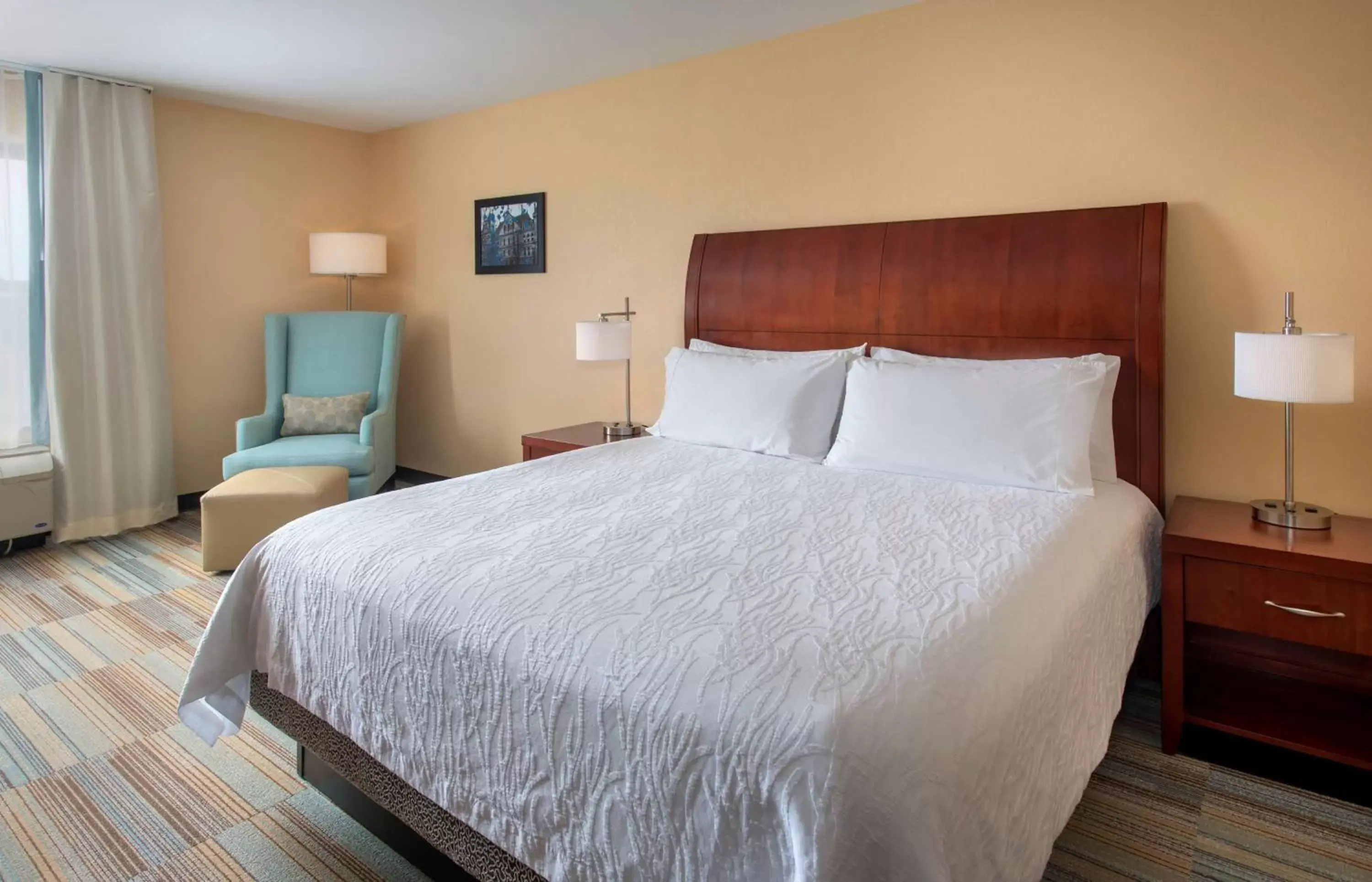 Living room, Bed in Hilton Garden Inn Albany Medical Center