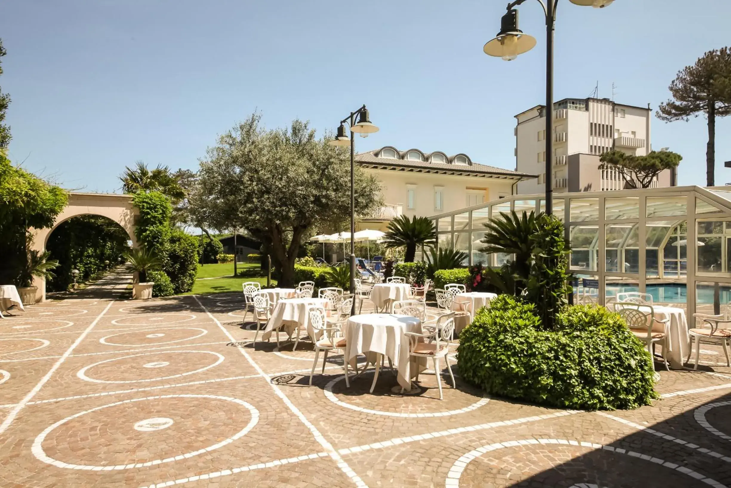 Patio in Hotel Aurelia