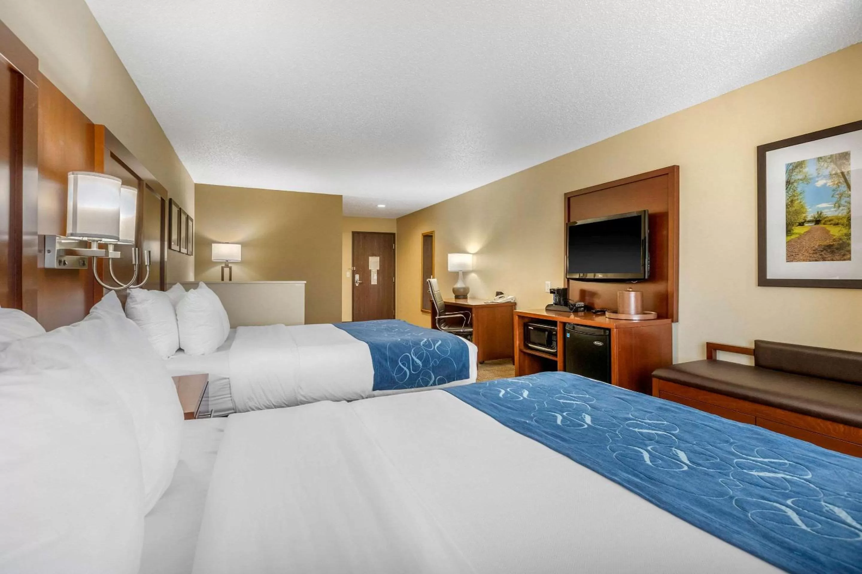 Photo of the whole room, Bed in Comfort Suites