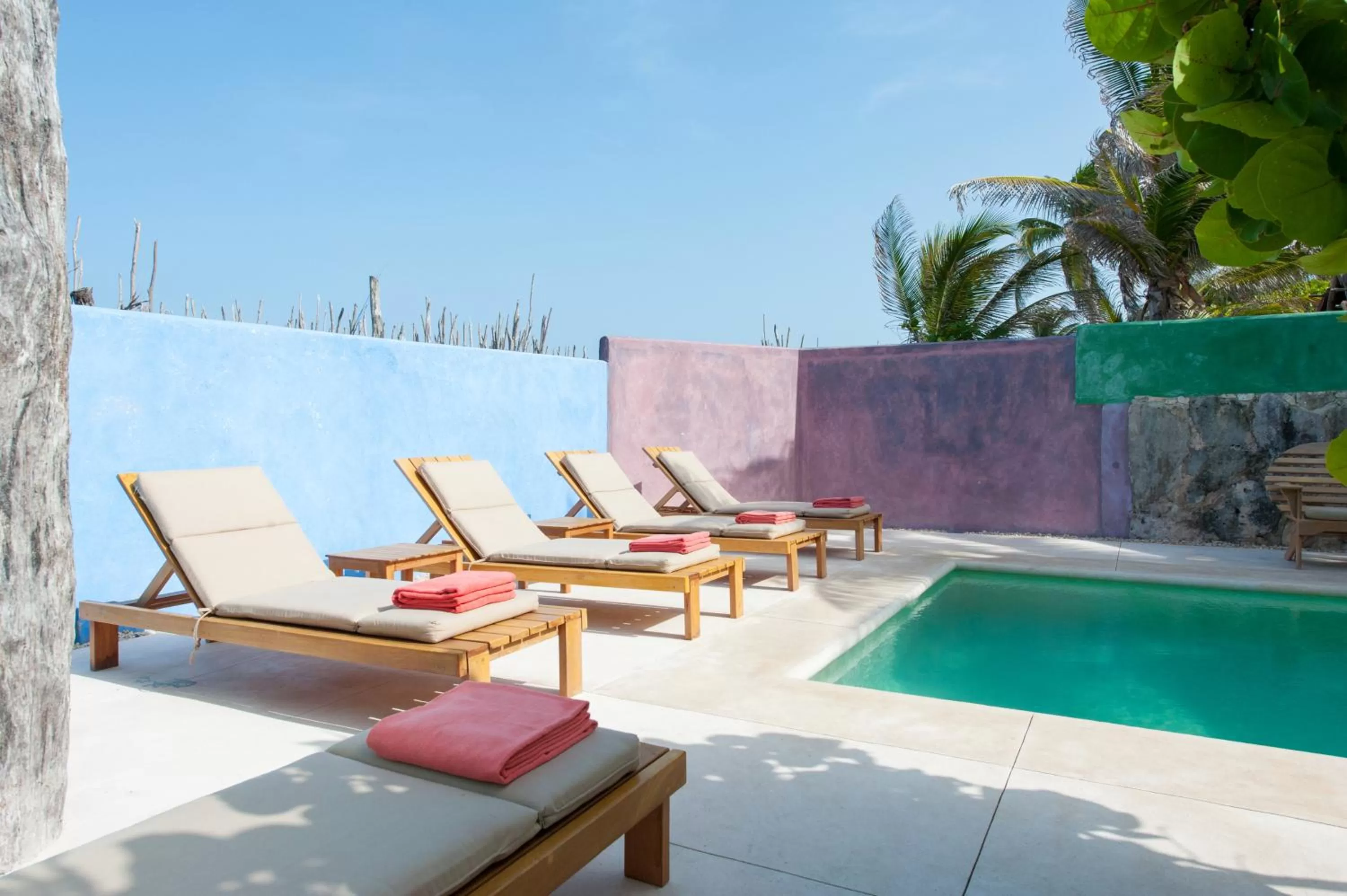 Pool view in Zamas Hotel