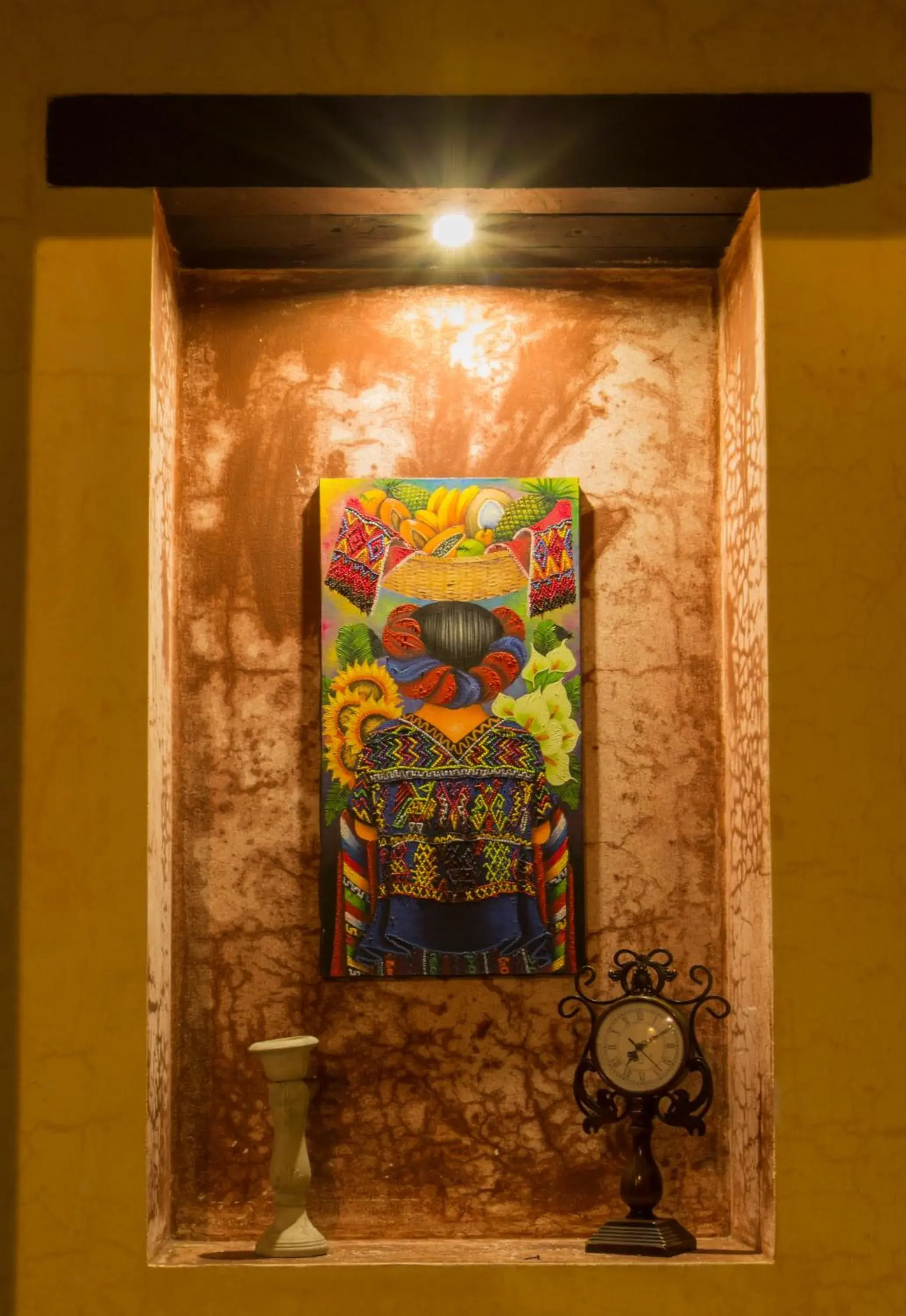 Decorative detail in Los Olivos Boutique Hotel Antigua Guatemala
