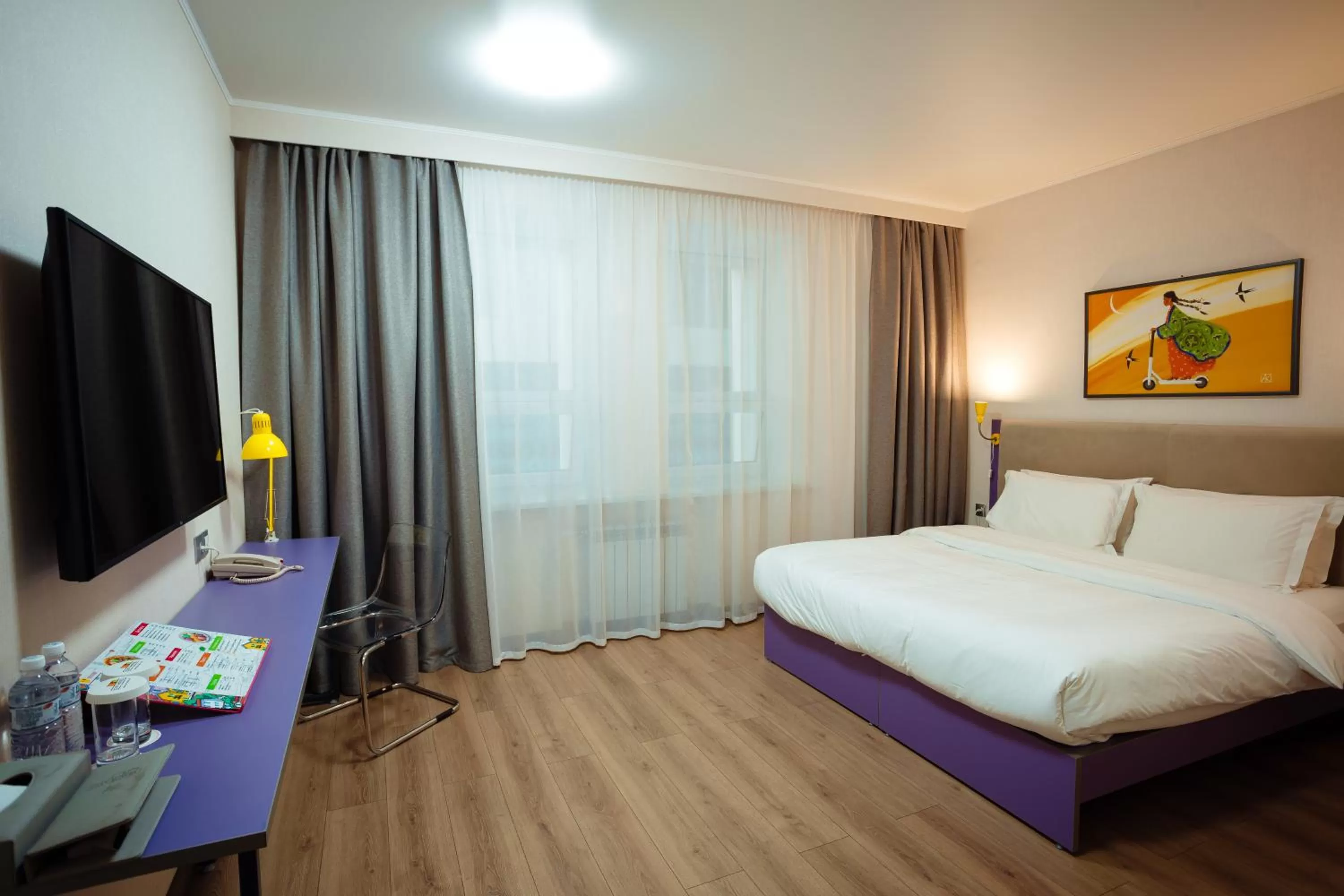 Bed in City Hotel Shymkent