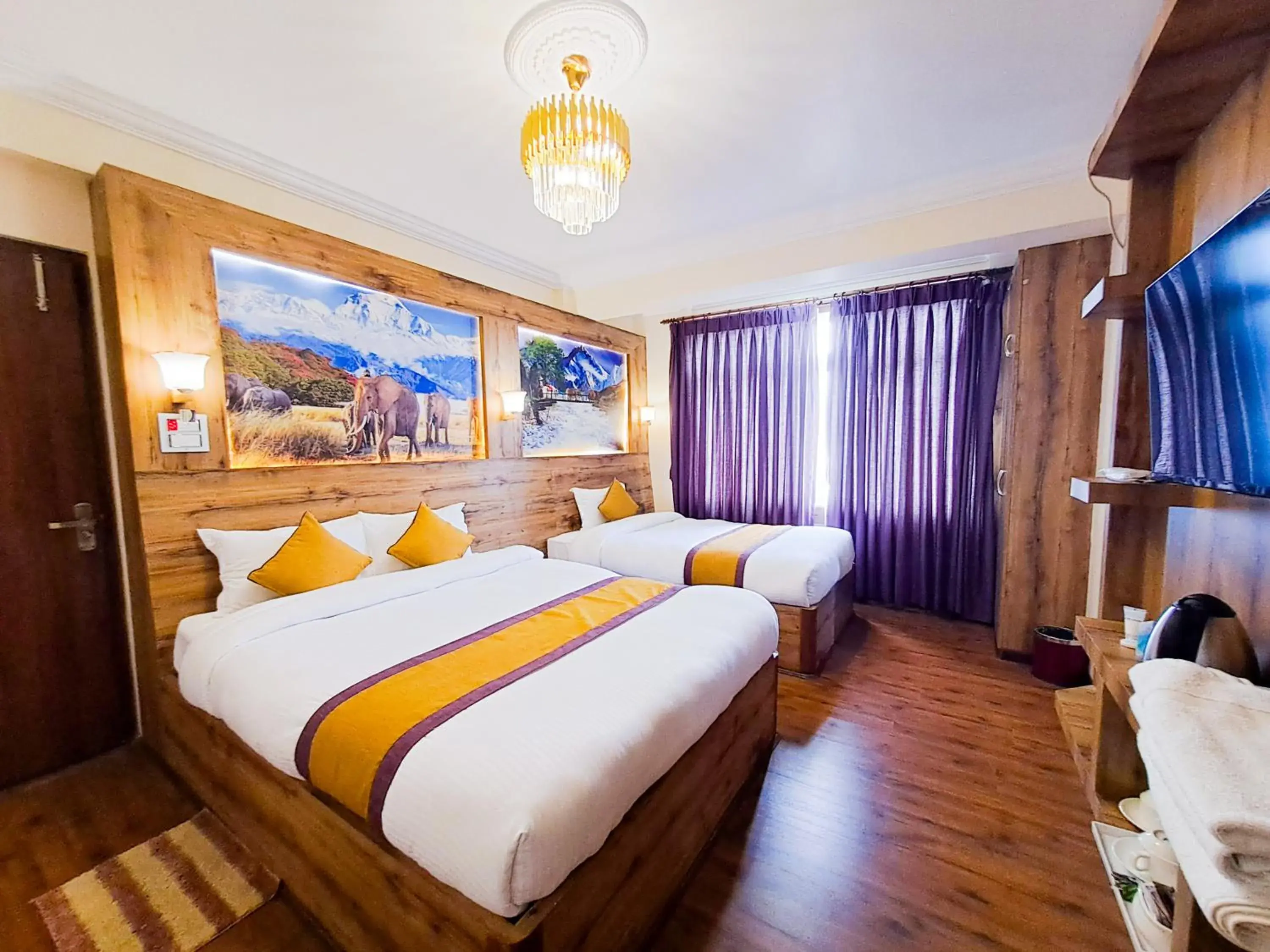 Bedroom, Bed in Prem Durbar Hotel & Nagarkot Zipline